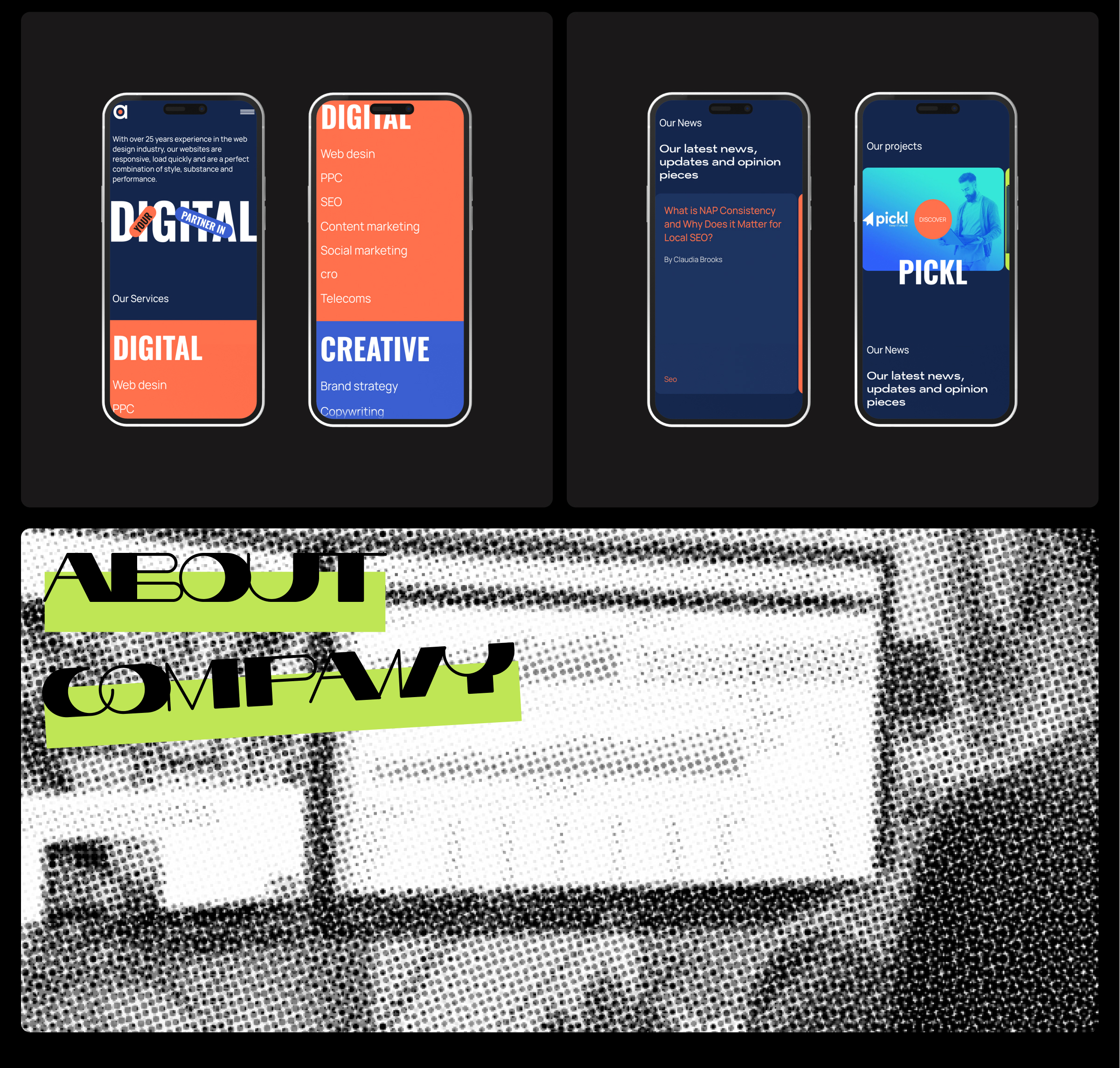 Redesign digital agency Adtrack — Изображение №4 — Интерфейсы, Маркетинг на Dprofile