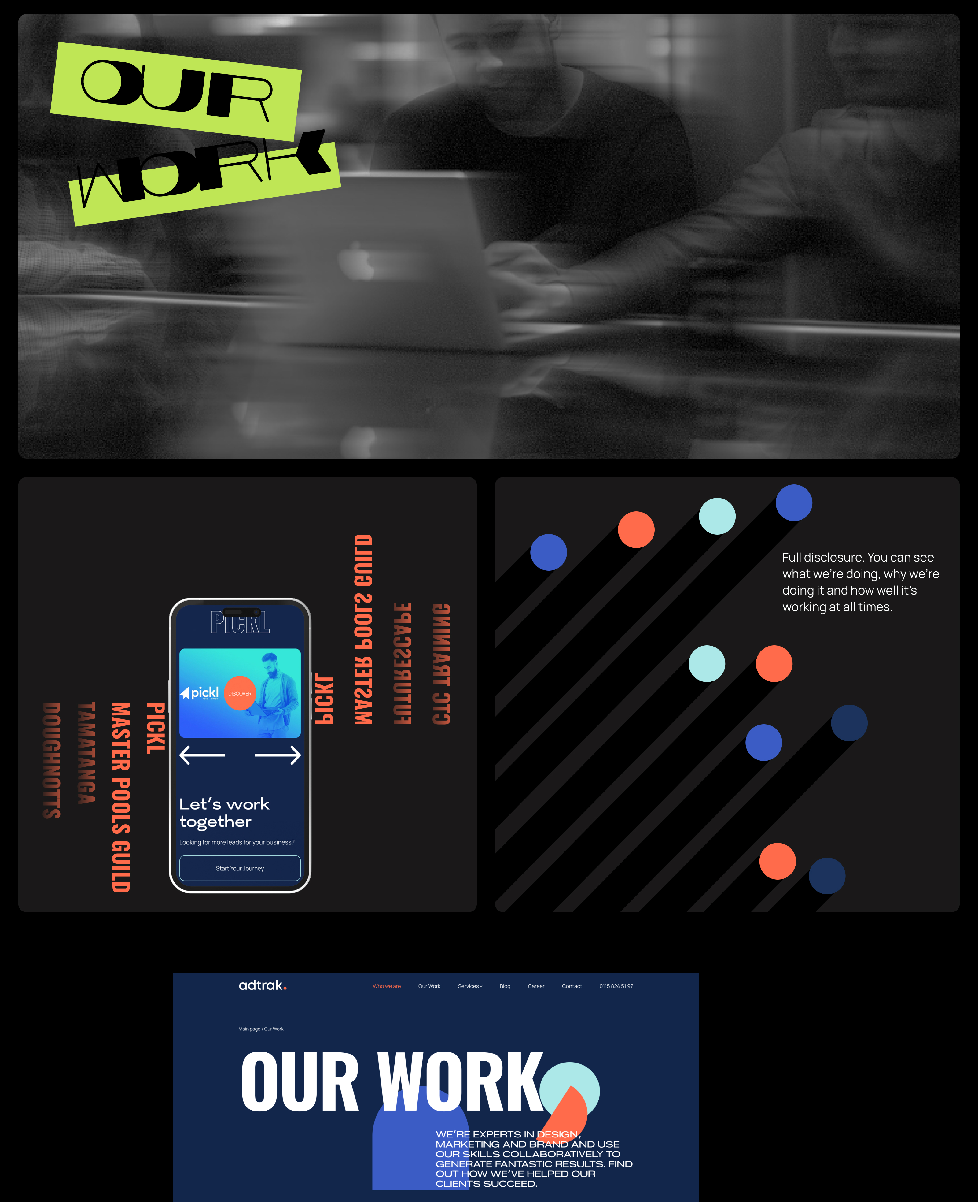 Redesign digital agency Adtrack — Изображение №11 — Интерфейсы, Маркетинг на Dprofile