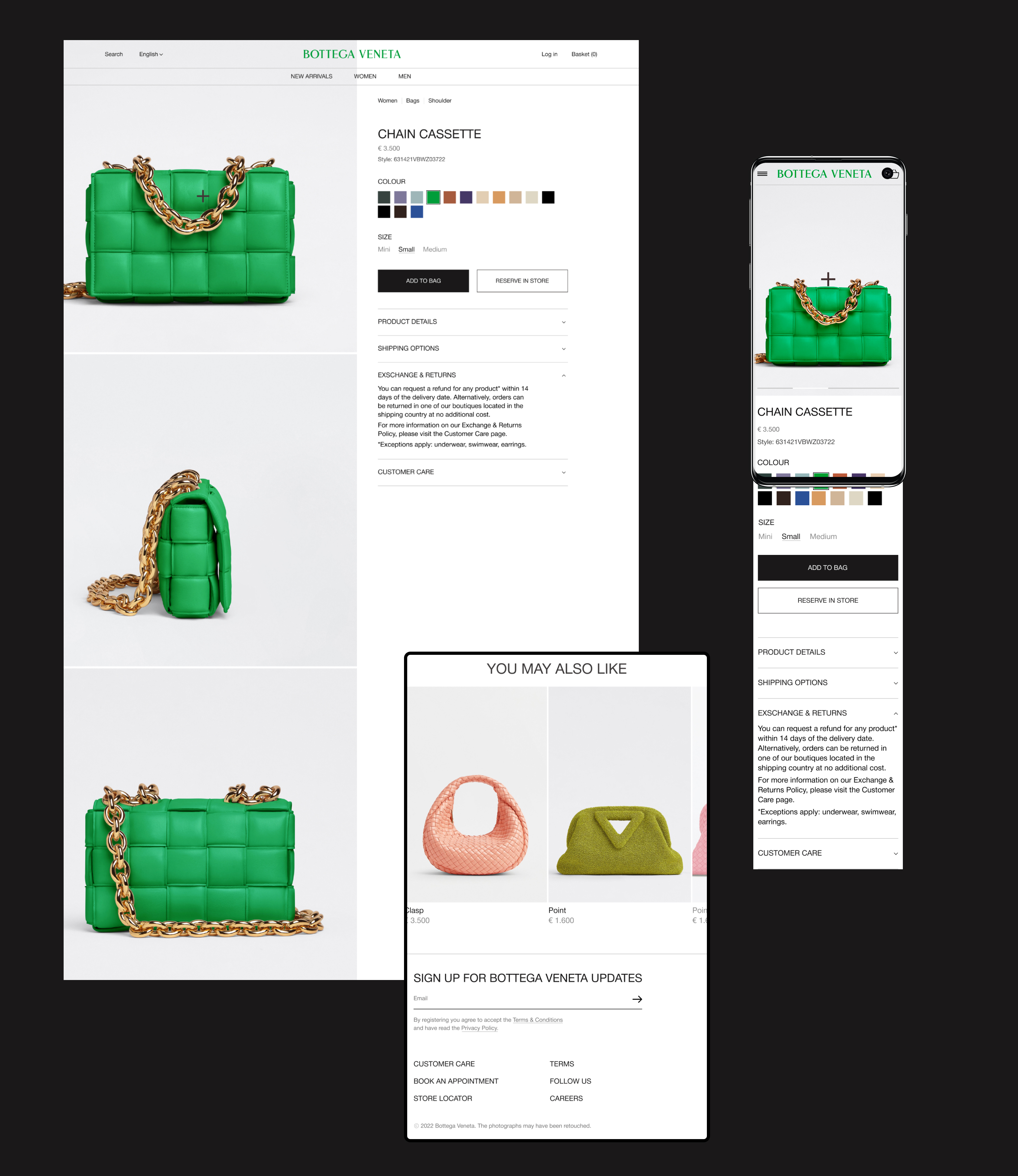 Redesign Bottega Veneta — Изображение №6 — Интерфейсы, Маркетинг на Dprofile