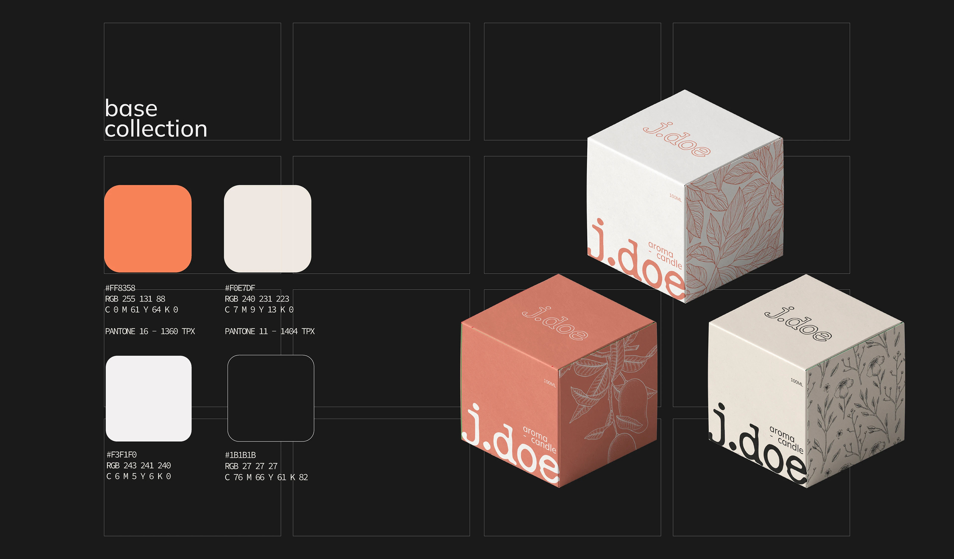 Identity Brand Aroma for Home J.Doe Candle — Изображение №5 — Брендинг на Dprofile