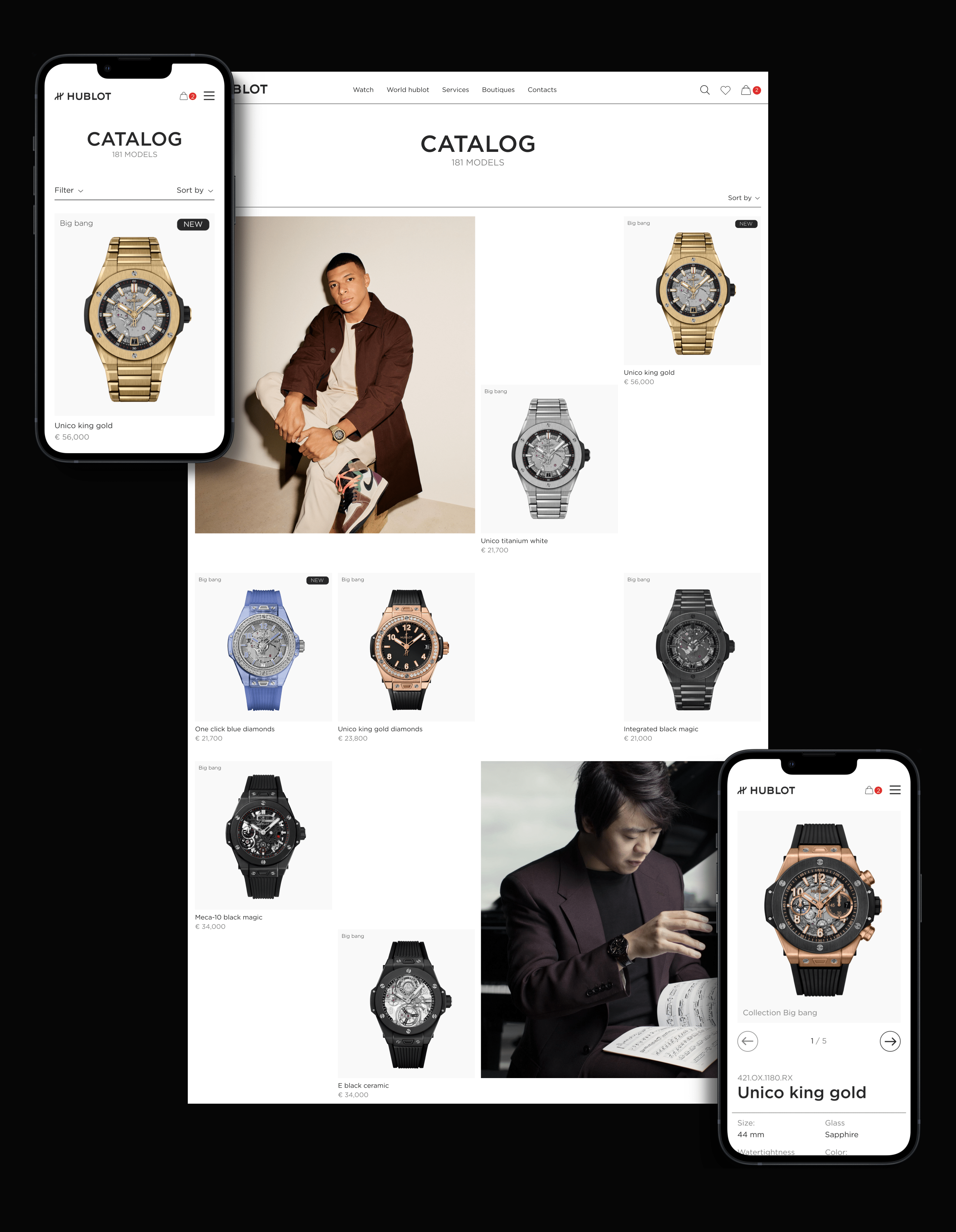Hublot - Redesign concept | Website — Изображение №5 — Интерфейсы на Dprofile