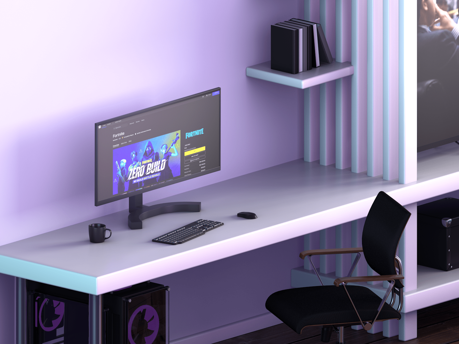 3D Isometric Room — Chill Zone — Изображение №2 — Иллюстрация, 3D на Dprofile