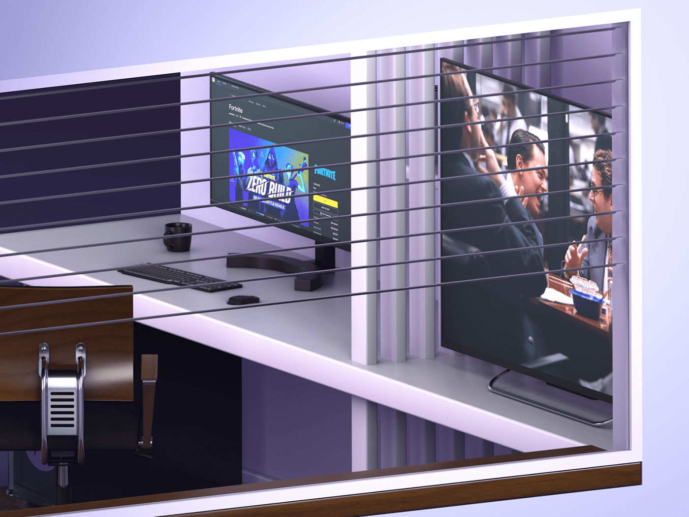 3D Isometric Room — Chill Zone — Изображение №4 — Иллюстрация, 3D на Dprofile