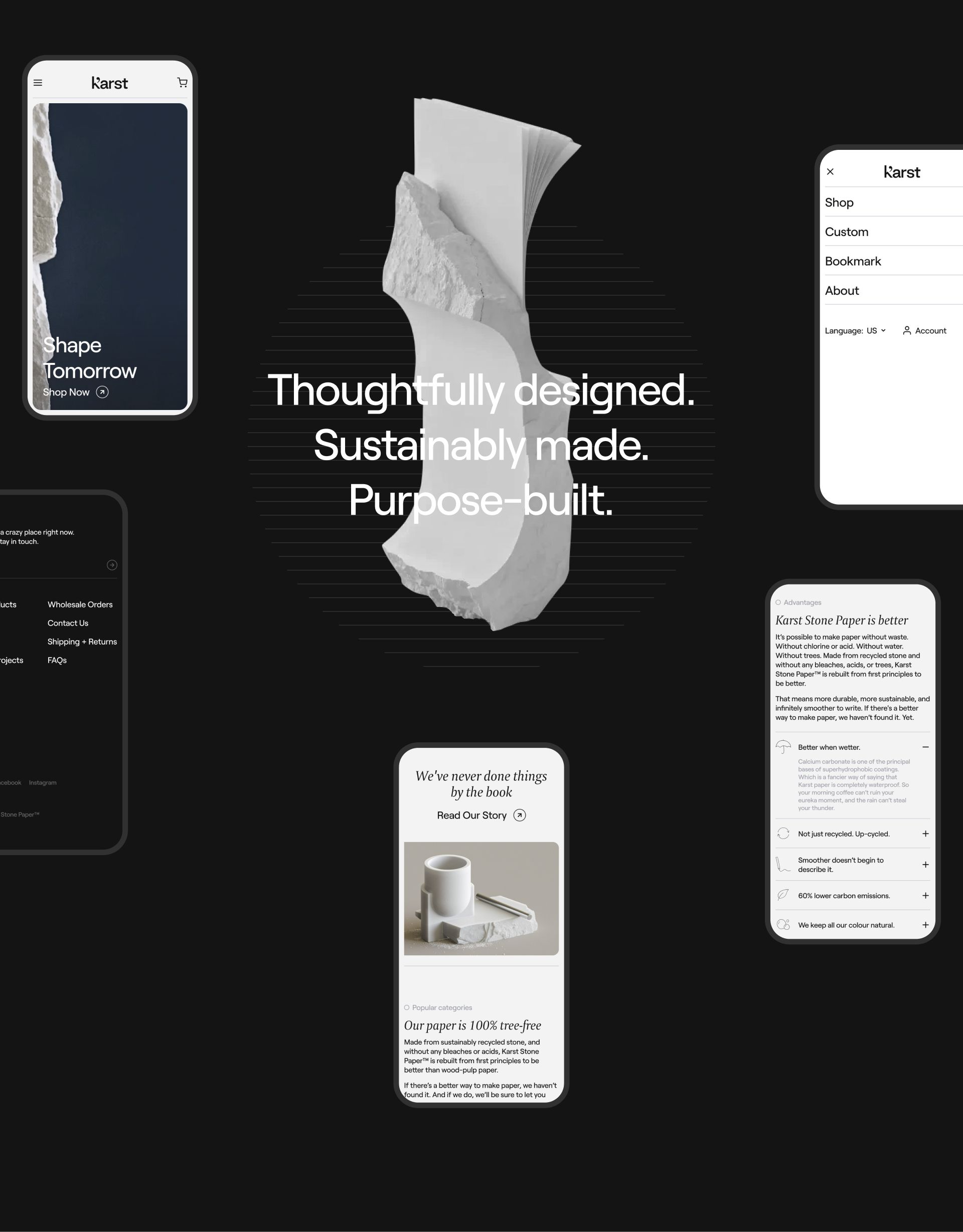 Karst Stone Paper | E-commerce Redesign — Изображение №5 — Интерфейсы на Dprofile