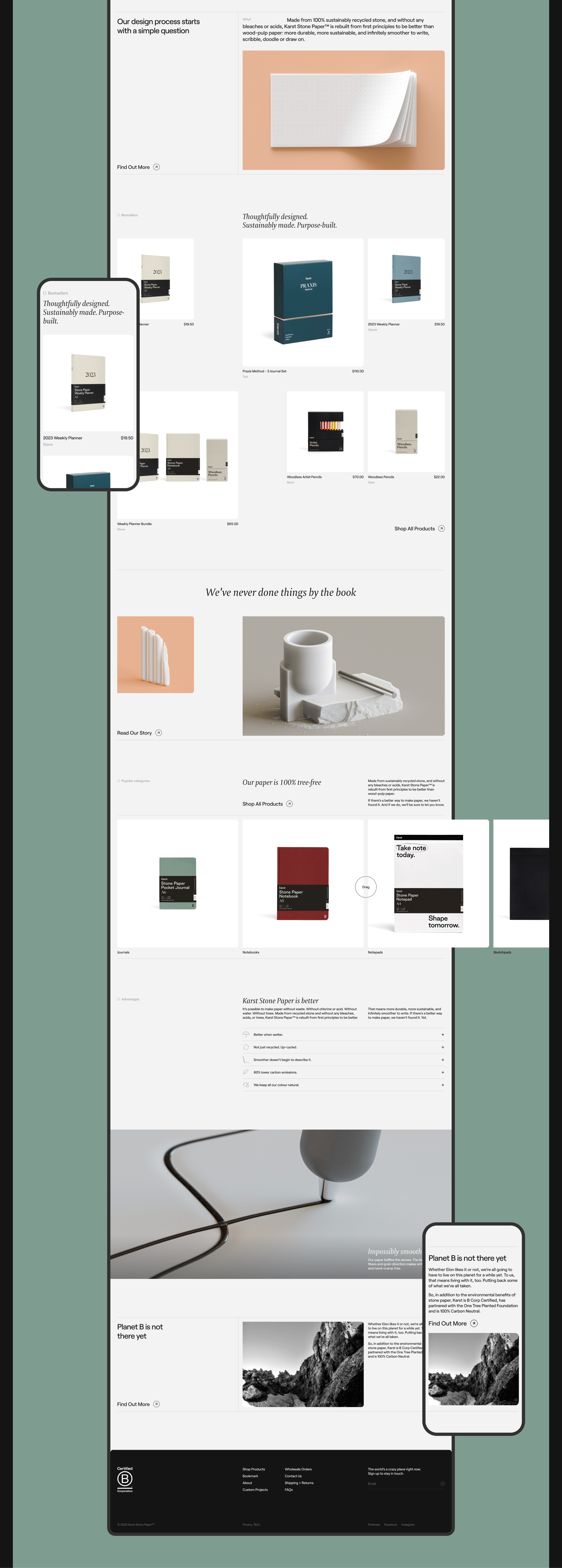 Karst Stone Paper | E-commerce Redesign — Изображение №4 — Интерфейсы на Dprofile