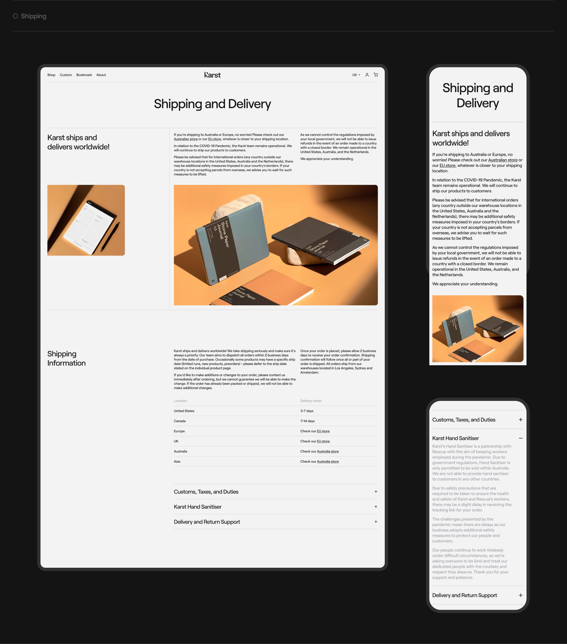 Karst Stone Paper | E-commerce Redesign — Изображение №12 — Интерфейсы на Dprofile