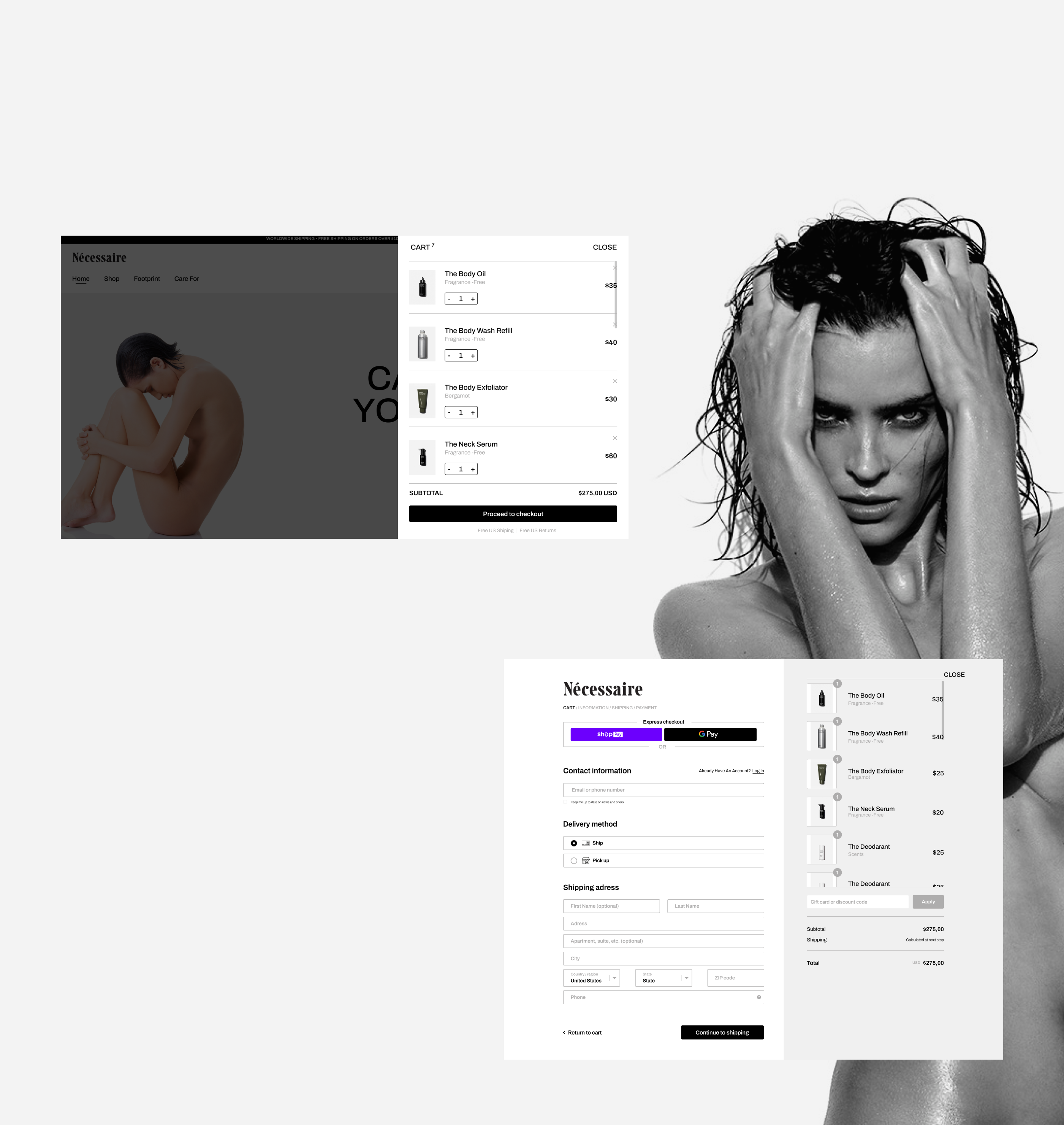 Nécessaire | online store — Изображение №7 — Интерфейсы на Dprofile
