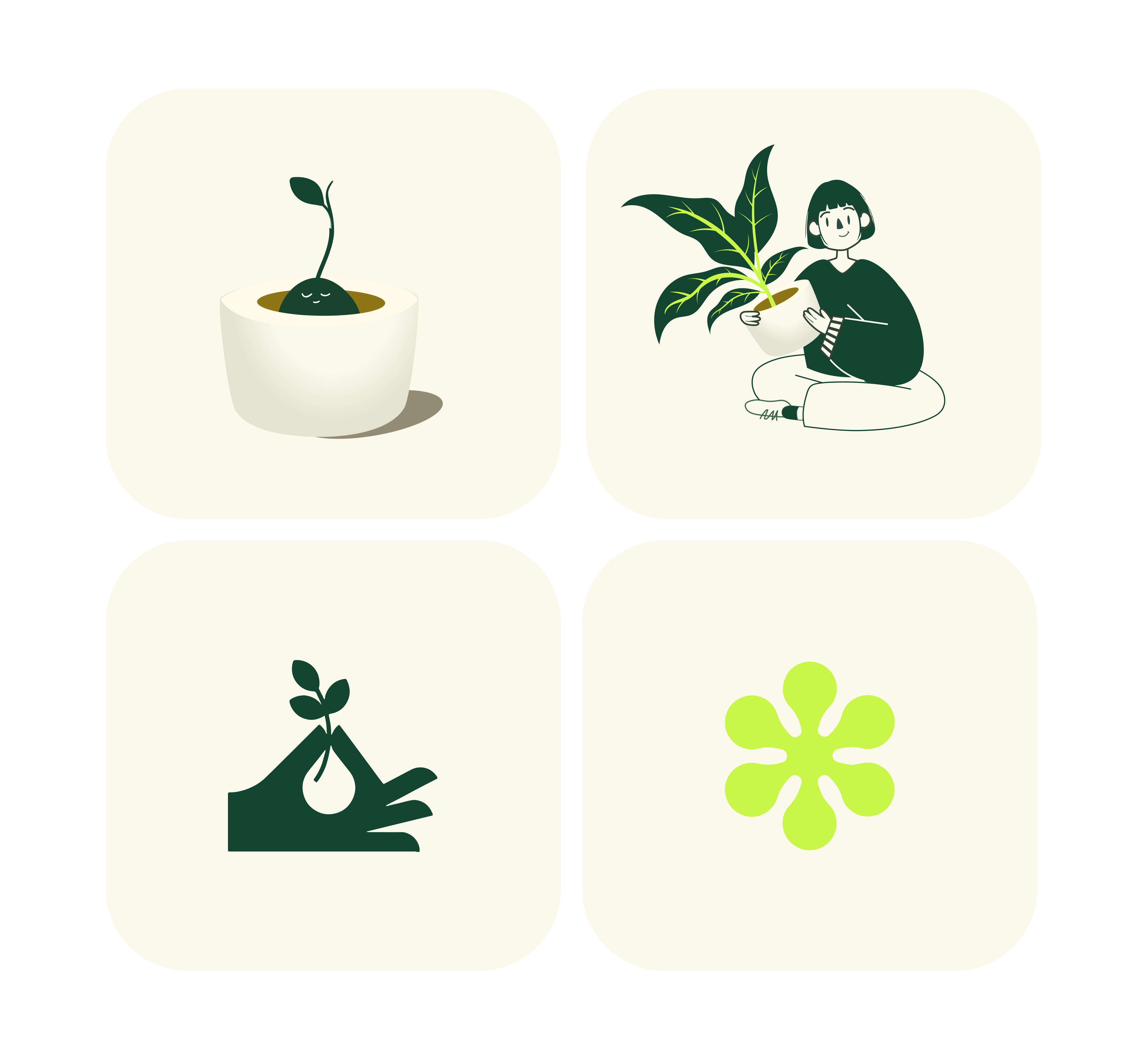 Grow: logo + illustrations — Изображение №5 — Брендинг на Dprofile