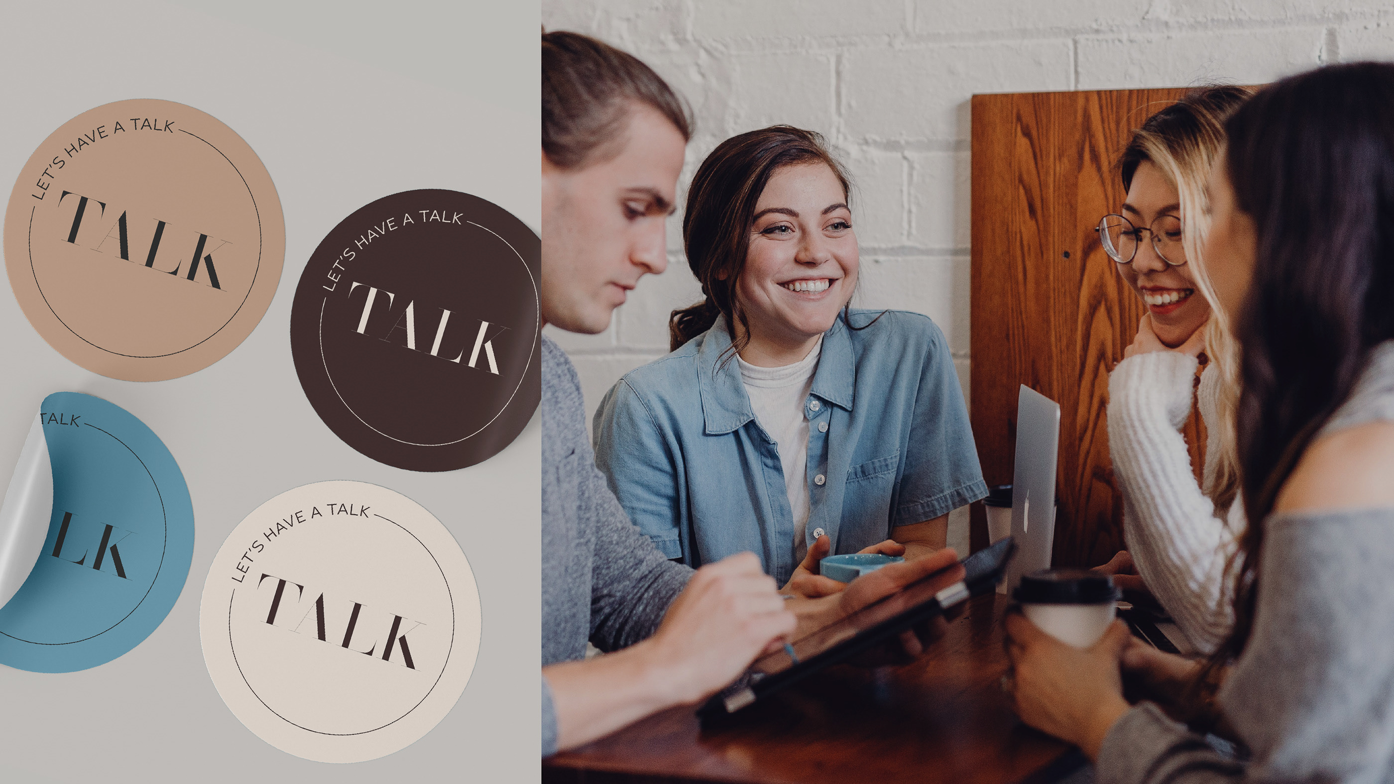 TALK | Language Studio Brand Identity — Изображение №7 — Брендинг, Графика на Dprofile