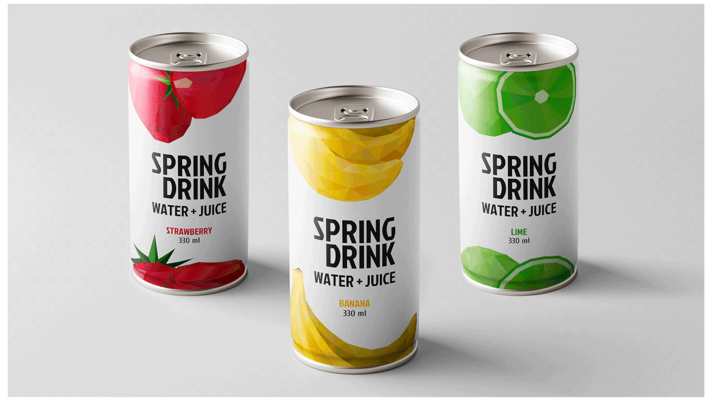 SPRING DRINK | Soda Packaging Design — Изображение №13 — Брендинг на Dprofile