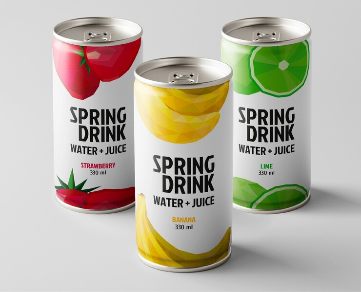 SPRING DRINK | Soda Packaging Design — Брендинг на Dprofile