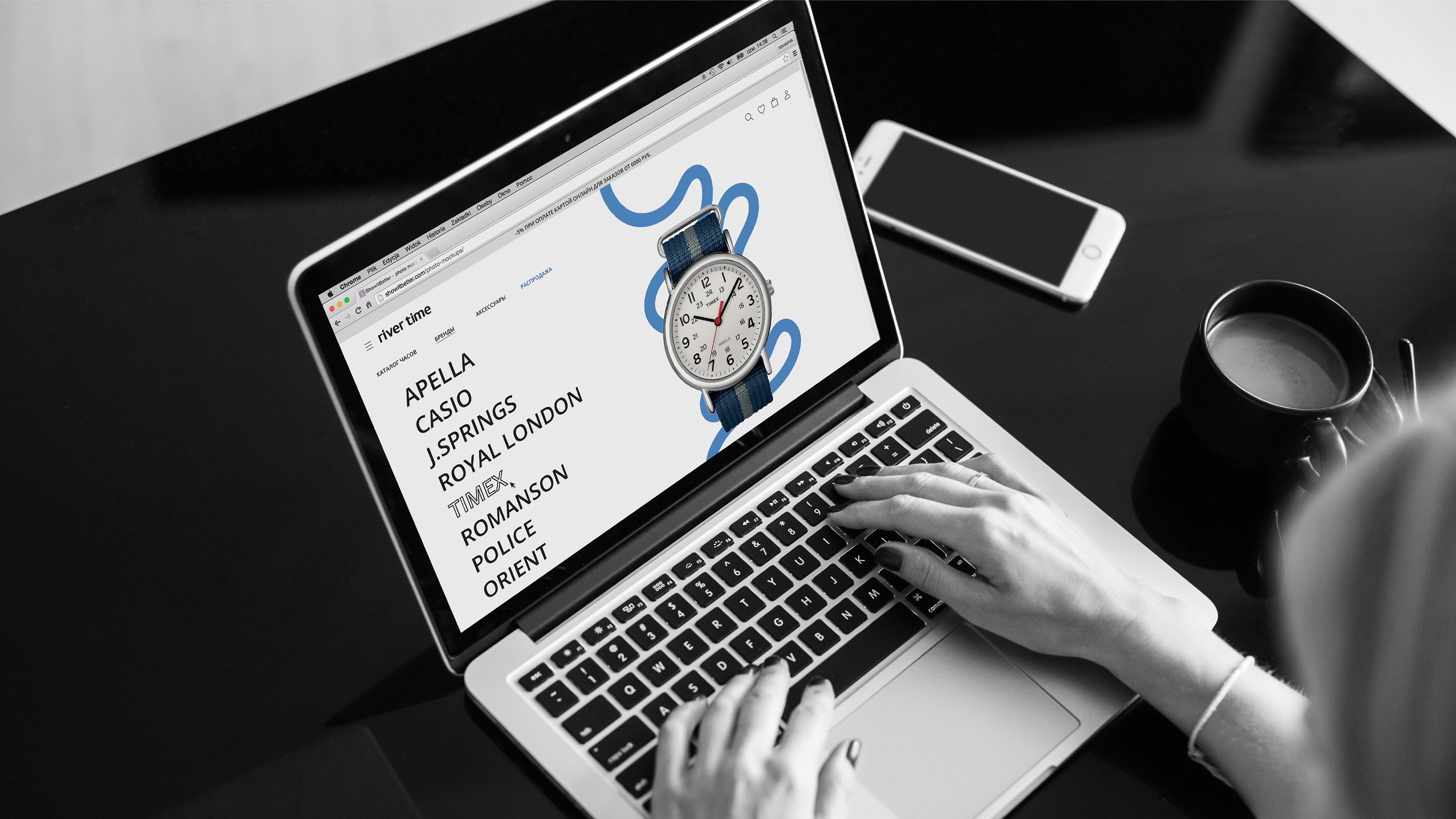 RIVER TIME | Watch Store Brand Identity — Изображение №3 — Брендинг на Dprofile