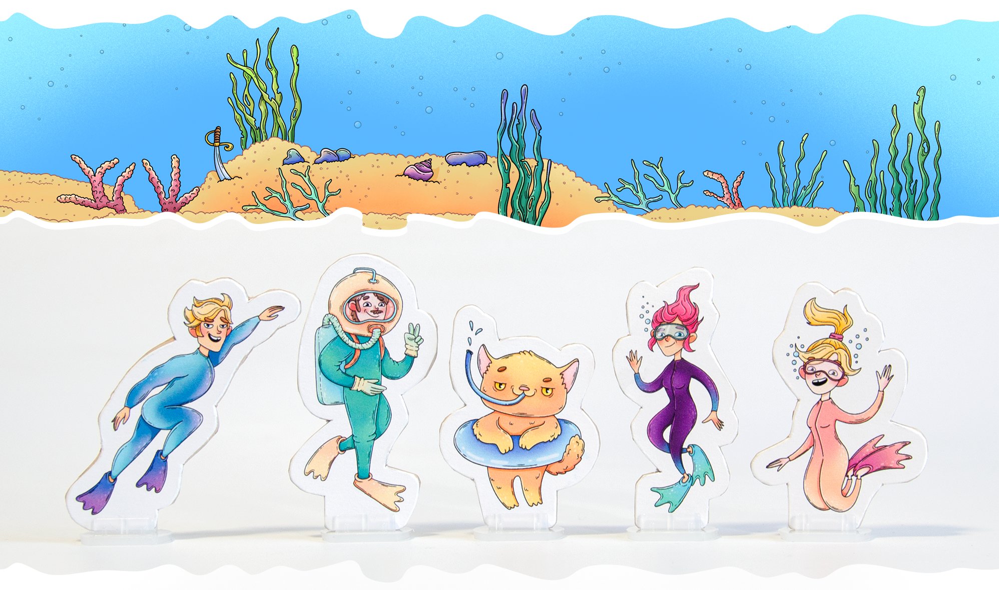 Настольная игра «Морская ходилка. Полное погружение» — Изображение №4 — Иллюстрация на Dprofile