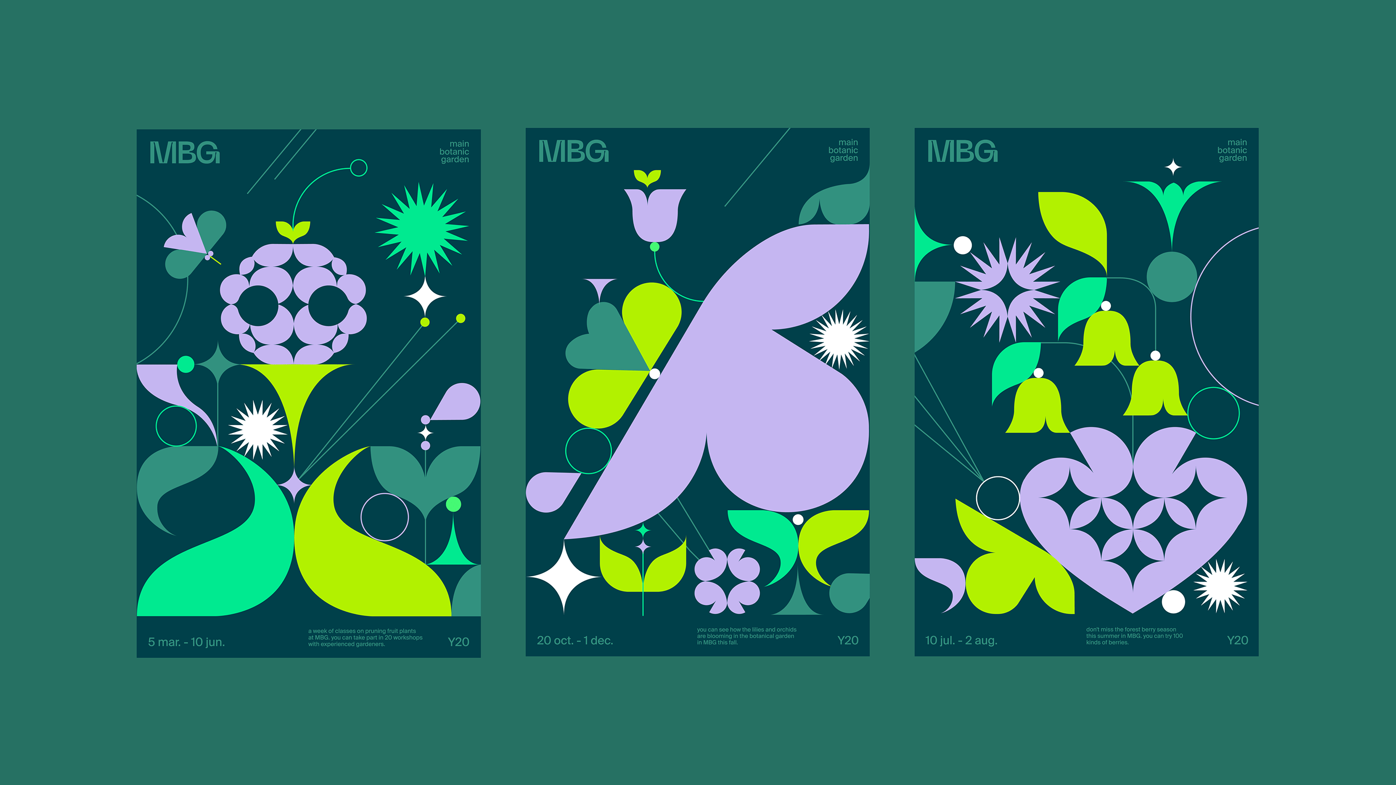 Main botanical garden — Изображение №3 — Брендинг, Иллюстрация, 3D на Dprofile