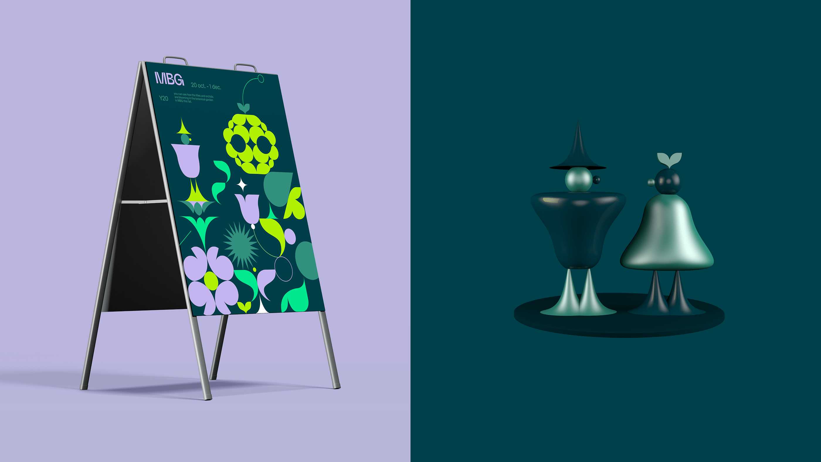 Main botanical garden — Изображение №6 — Брендинг, Иллюстрация, 3D на Dprofile