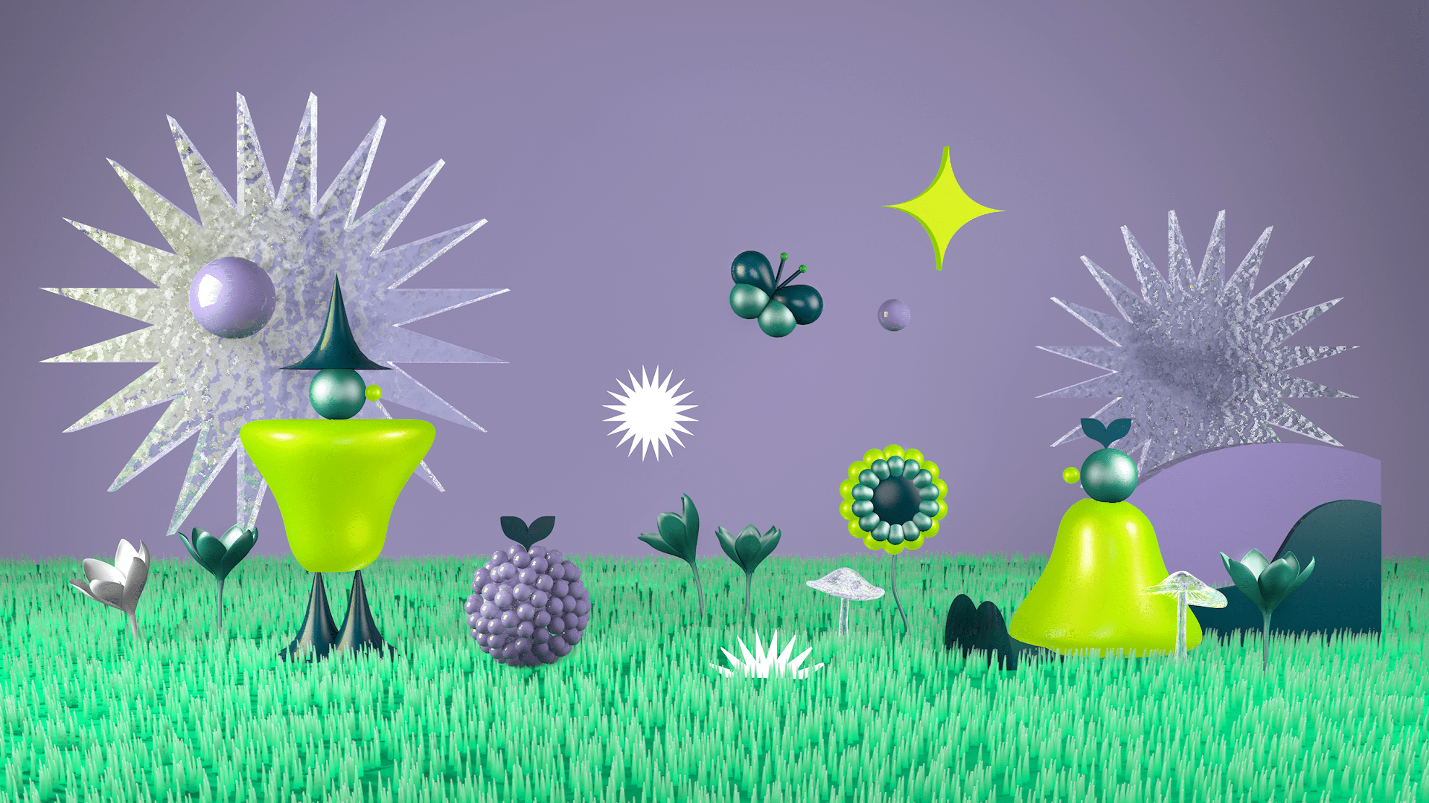 Main botanical garden — Изображение №5 — Брендинг, Иллюстрация, 3D на Dprofile