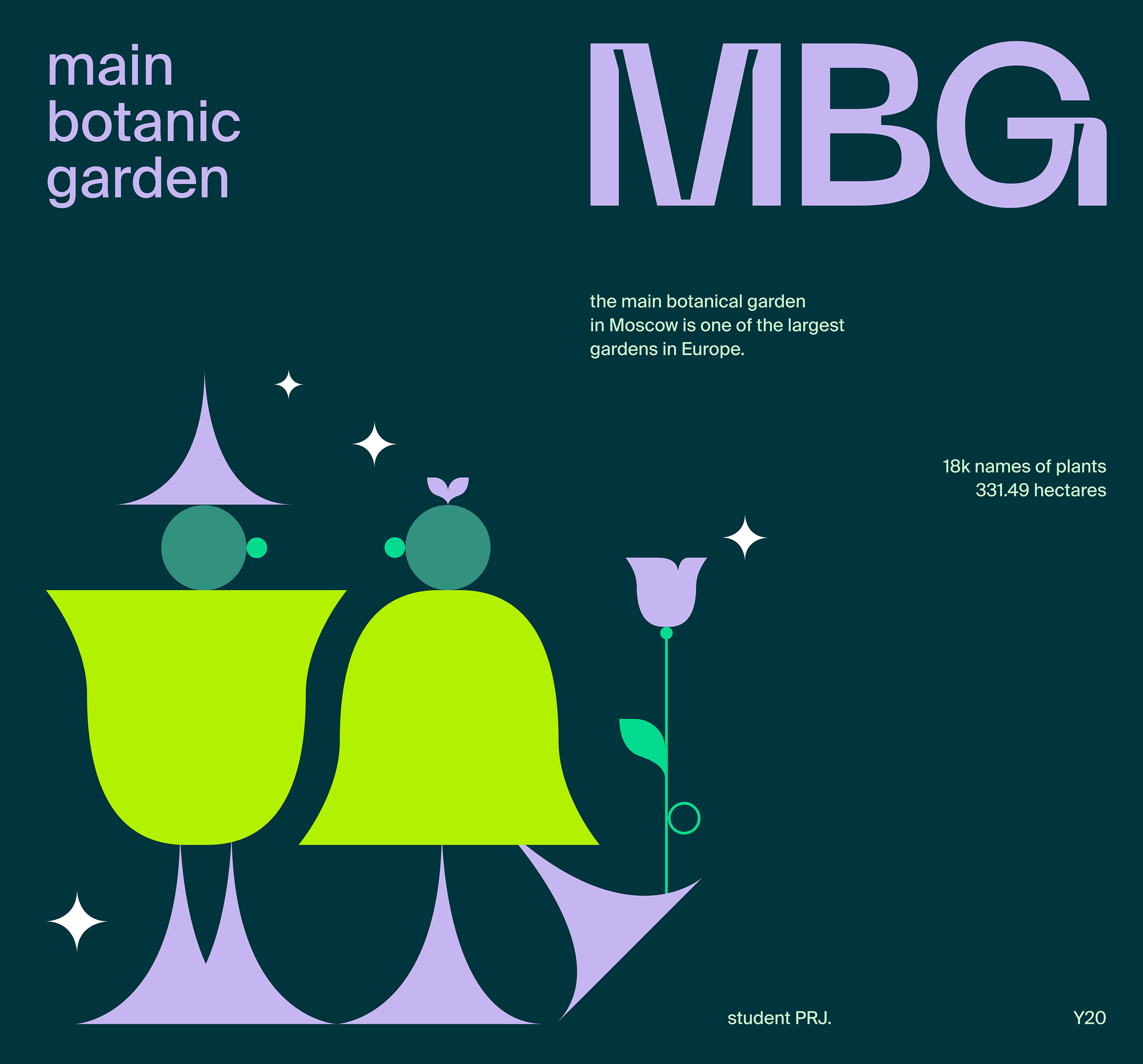 Main botanical garden — Изображение №1 — Брендинг, Иллюстрация, 3D на Dprofile