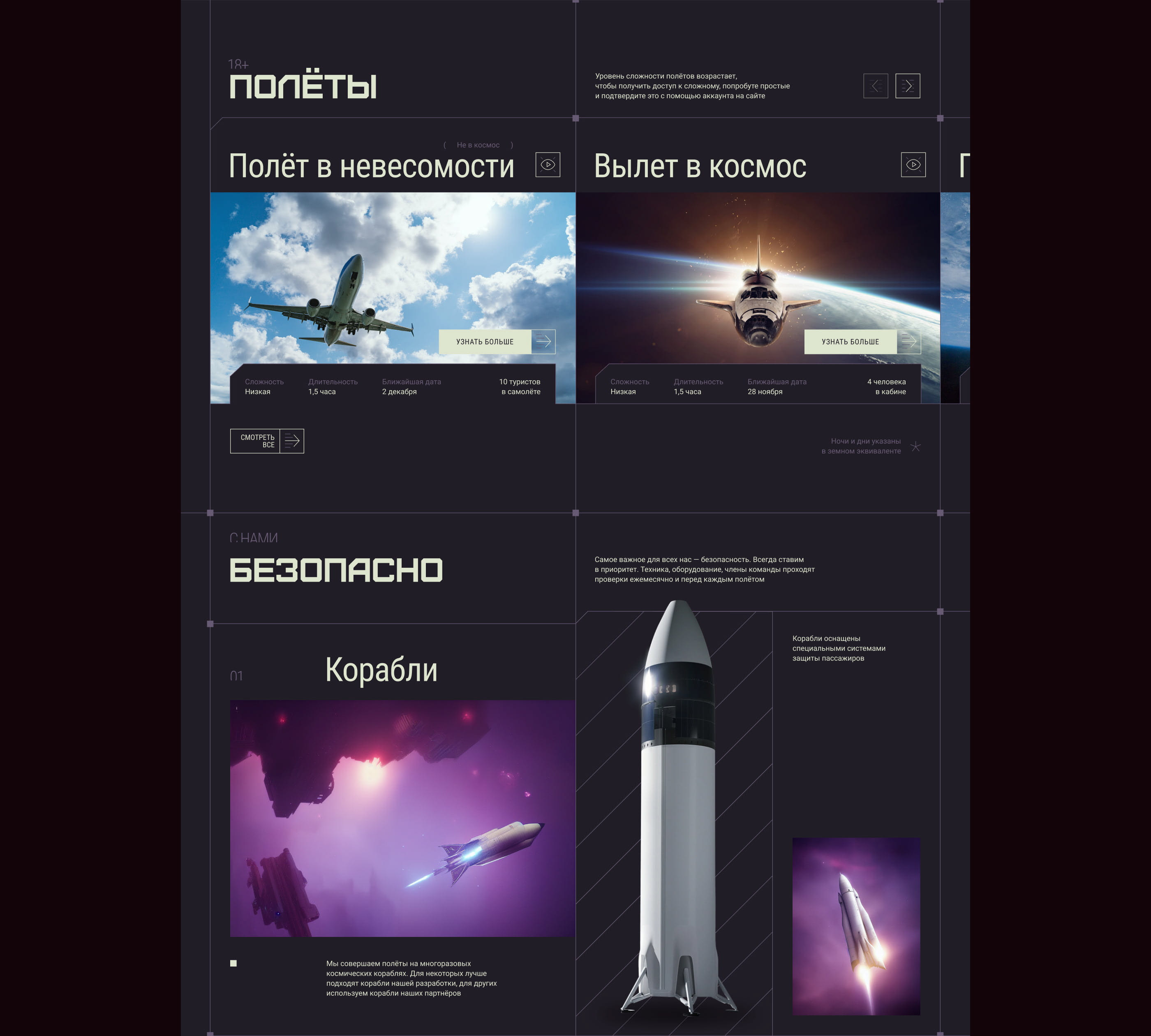 Laniakea Полёты в космос для людей — Изображение №3 — Интерфейсы на Dprofile