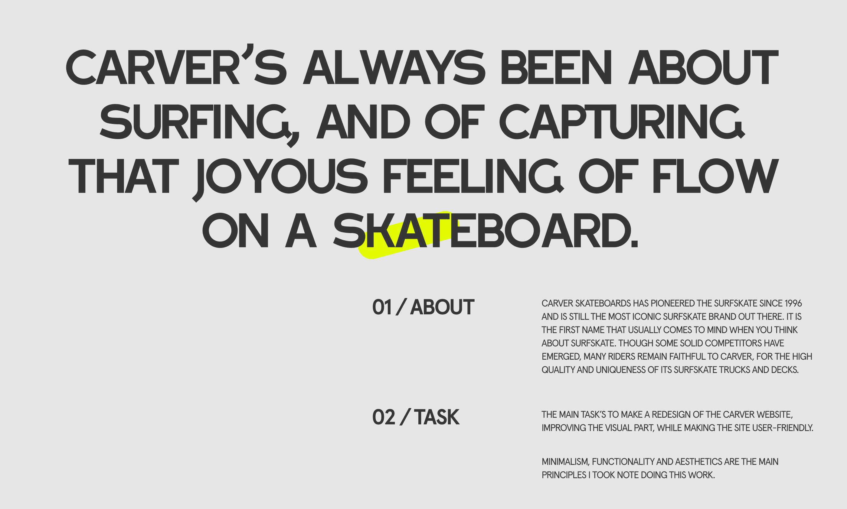 CARVER skateboards / E-commerce website redesign — Изображение №2 — Интерфейсы, Брендинг на Dprofile