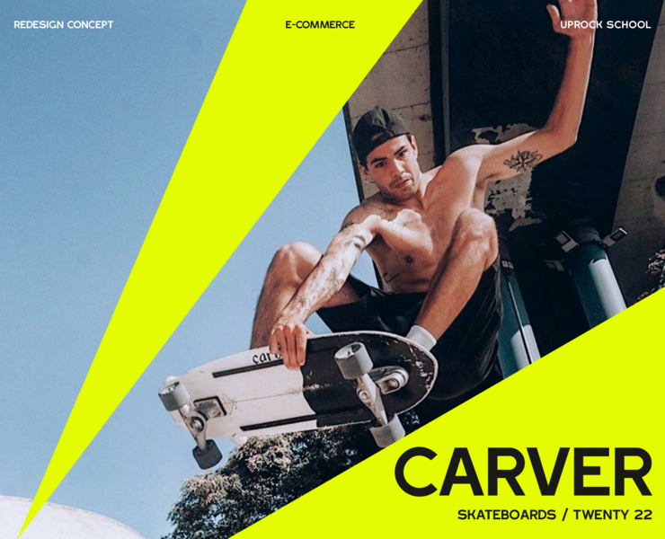 CARVER skateboards / E-commerce website redesign — Интерфейсы, Брендинг на Dprofile
