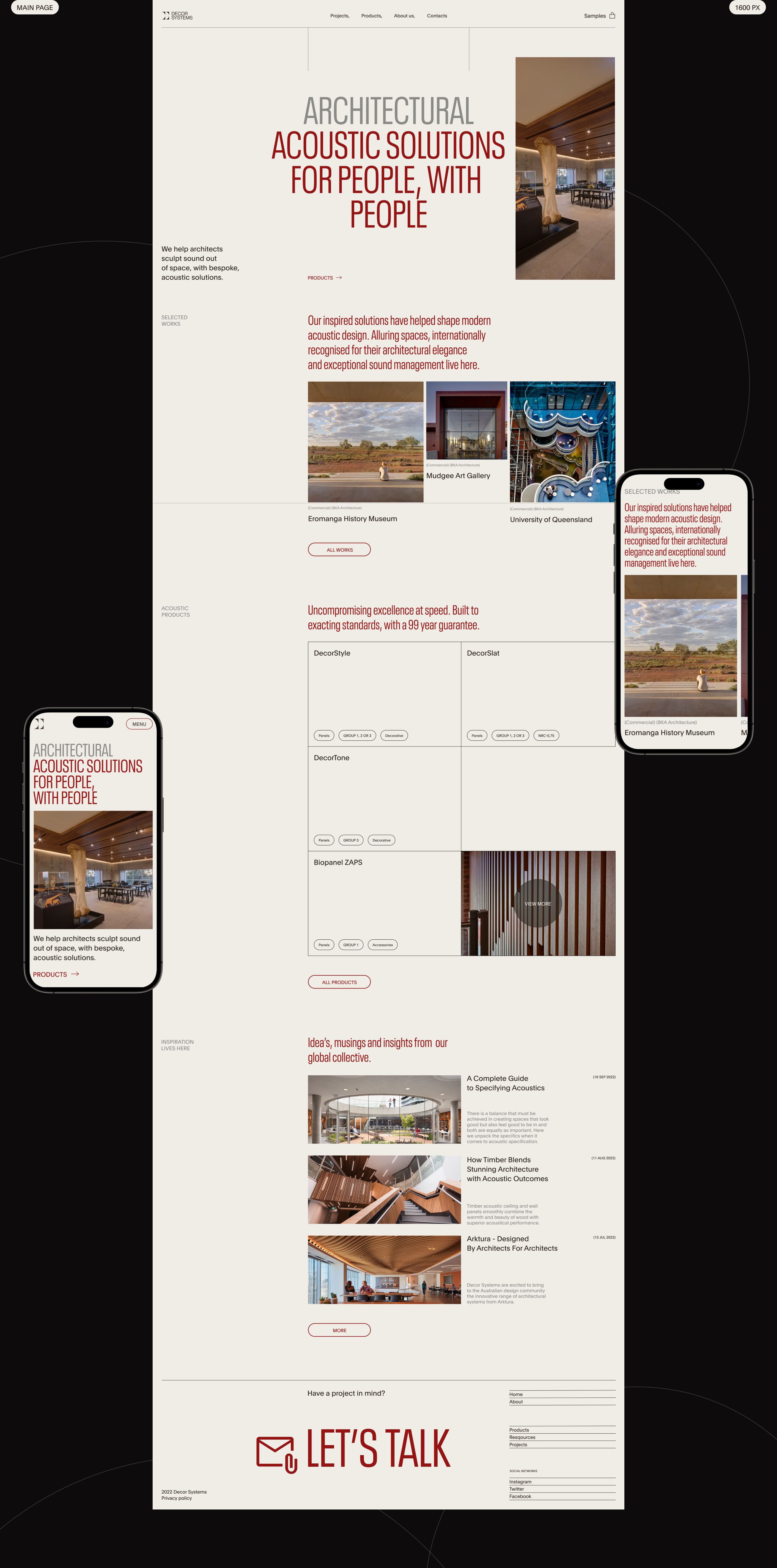 Decor Systems / Corporate website — Изображение №2 — Интерфейсы, Брендинг на Dprofile