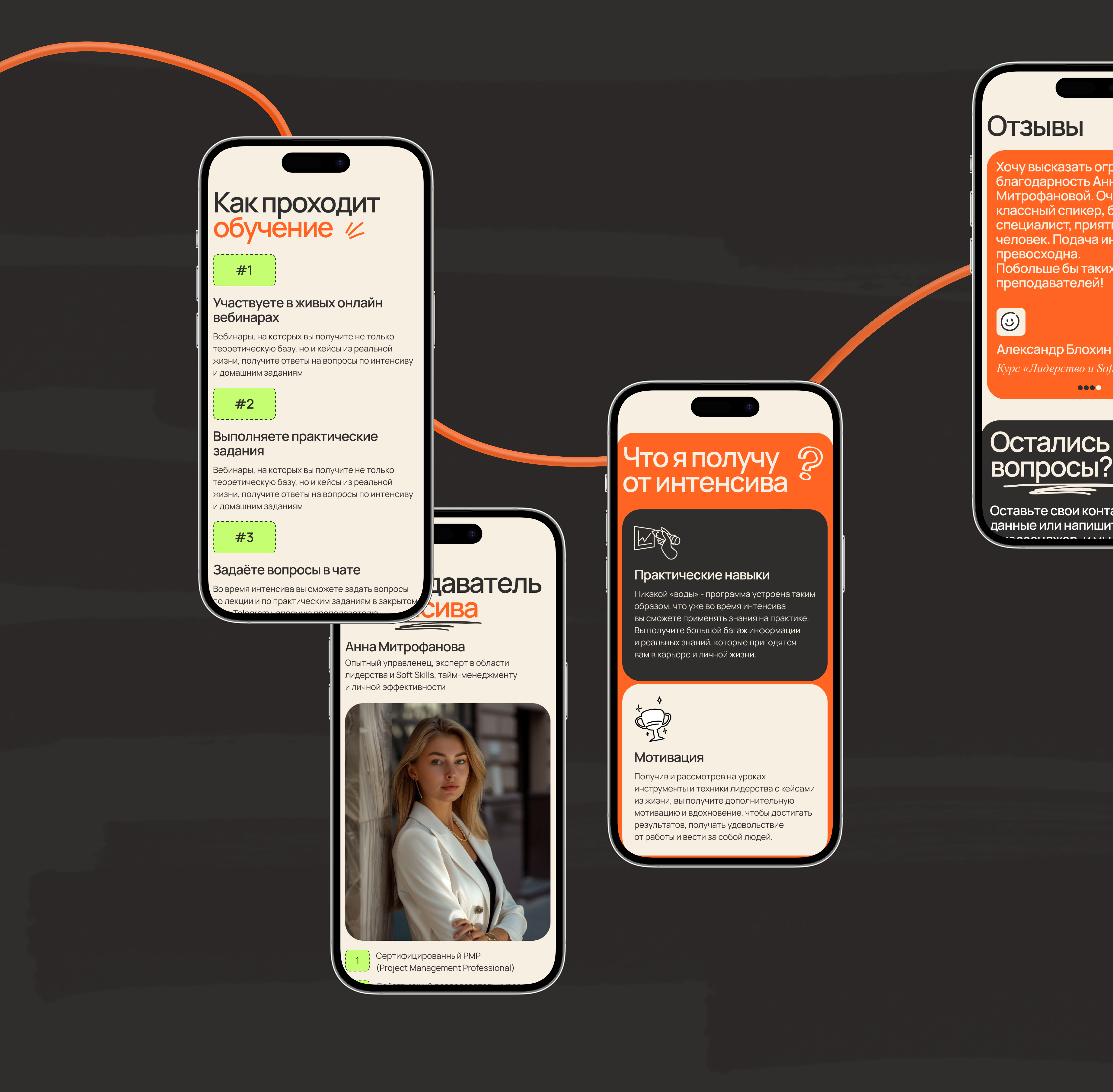 LANDING PAGE / INTENSIVE SOFT SKILLS — Изображение №8 — Интерфейсы, Брендинг на Dprofile