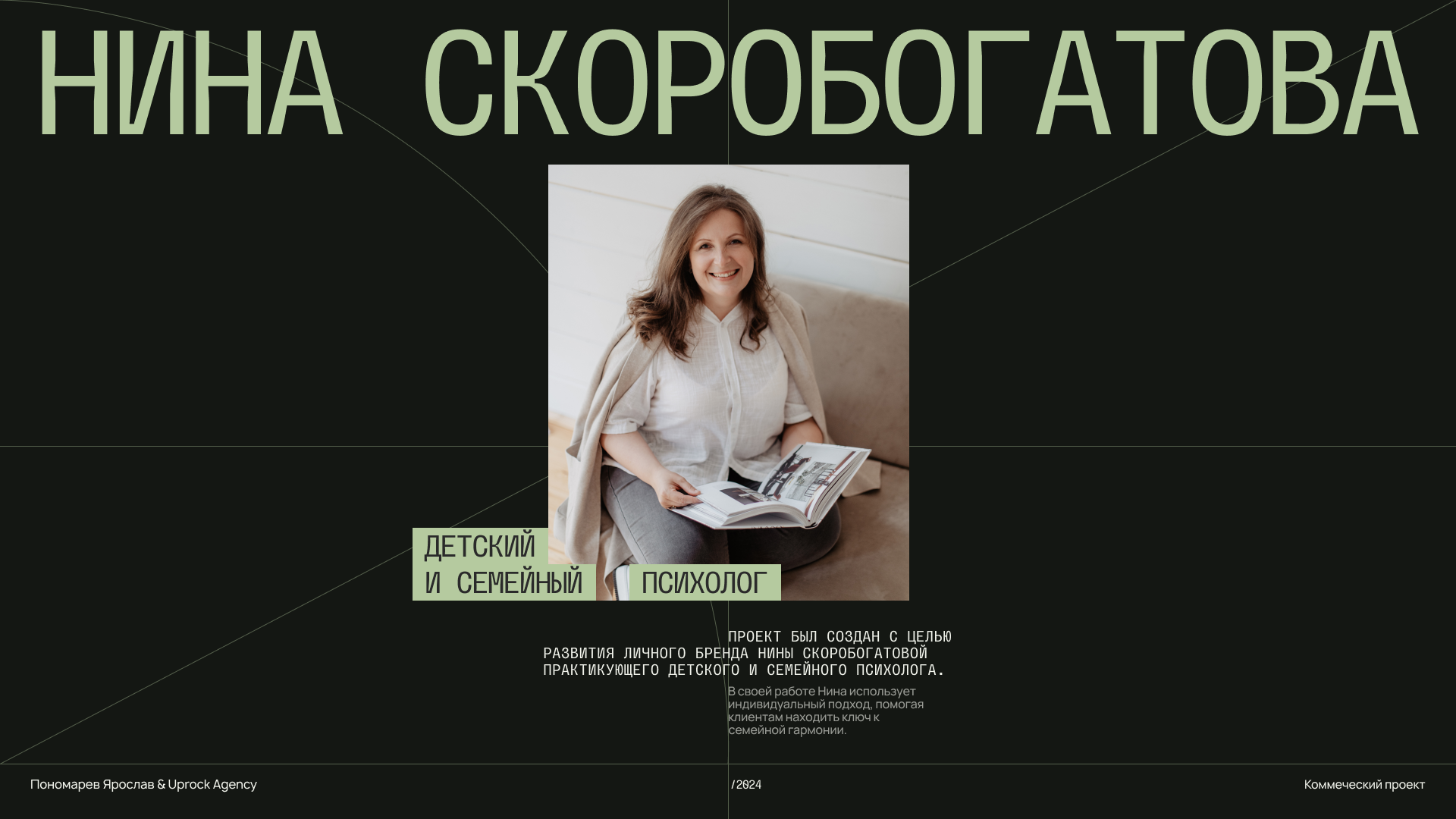 Психолог Нина - web — Изображение №1 — Интерфейсы, Брендинг на Dprofile