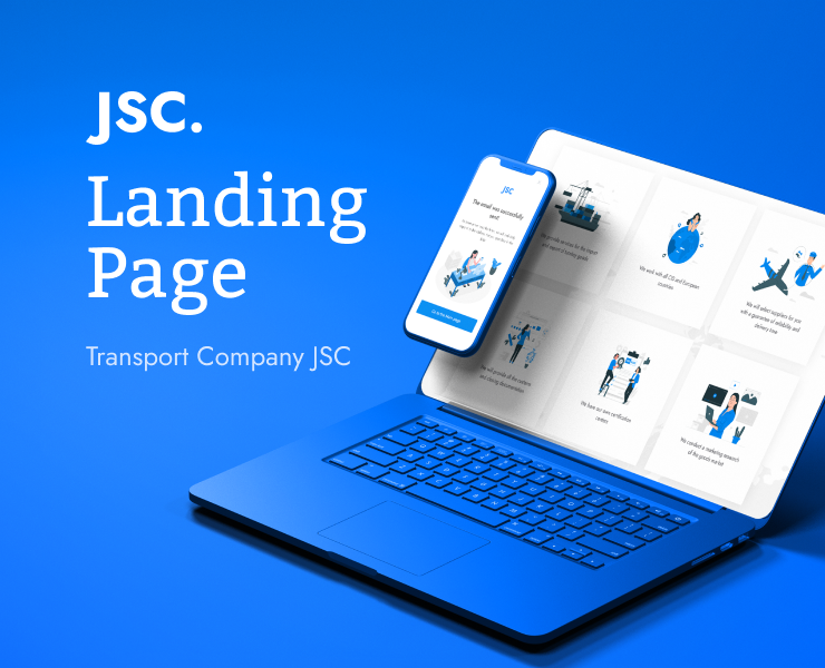 Landing page for transport company — Интерфейсы на Dprofile