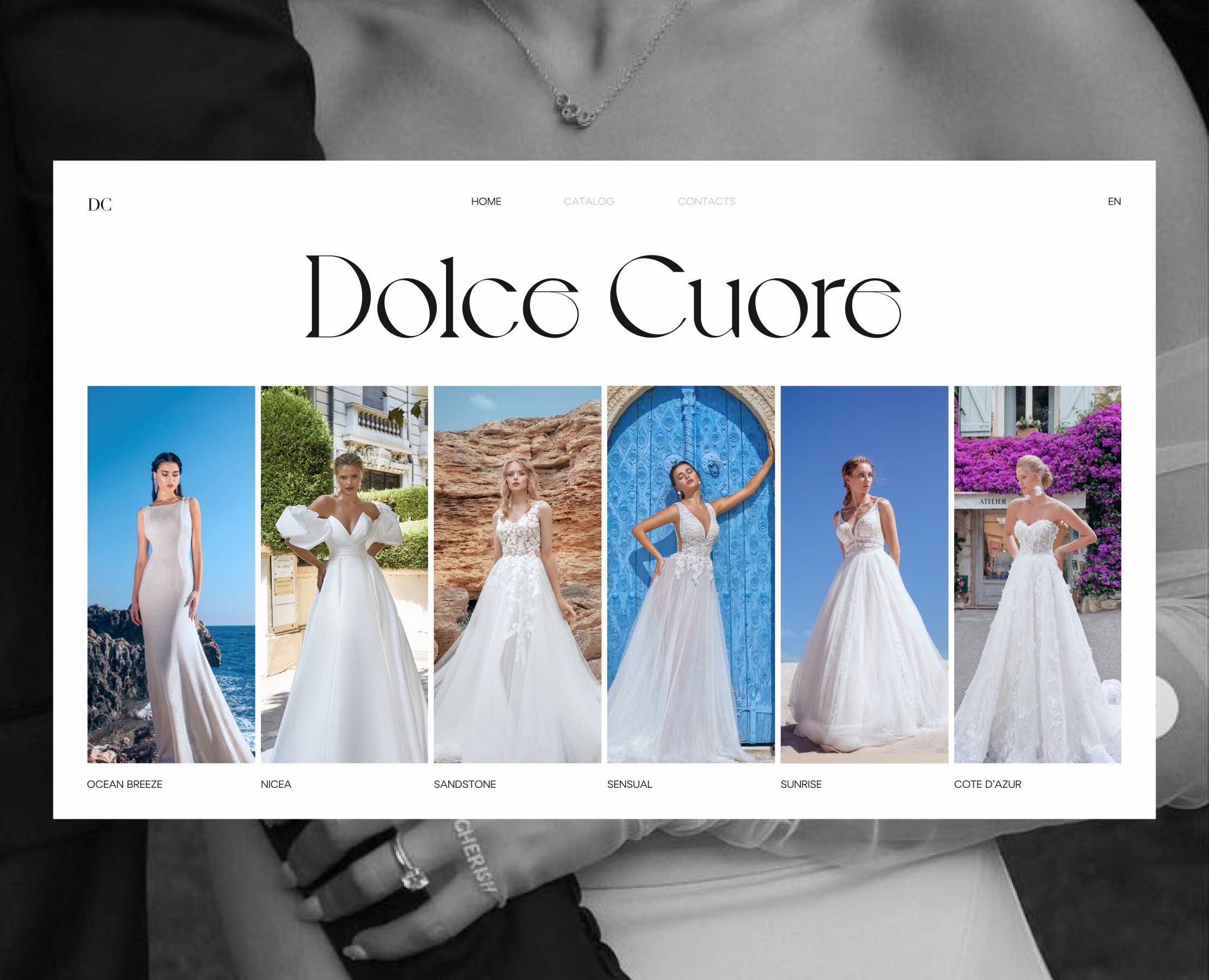 Wedding salon website — Интерфейсы, Брендинг на Dprofile