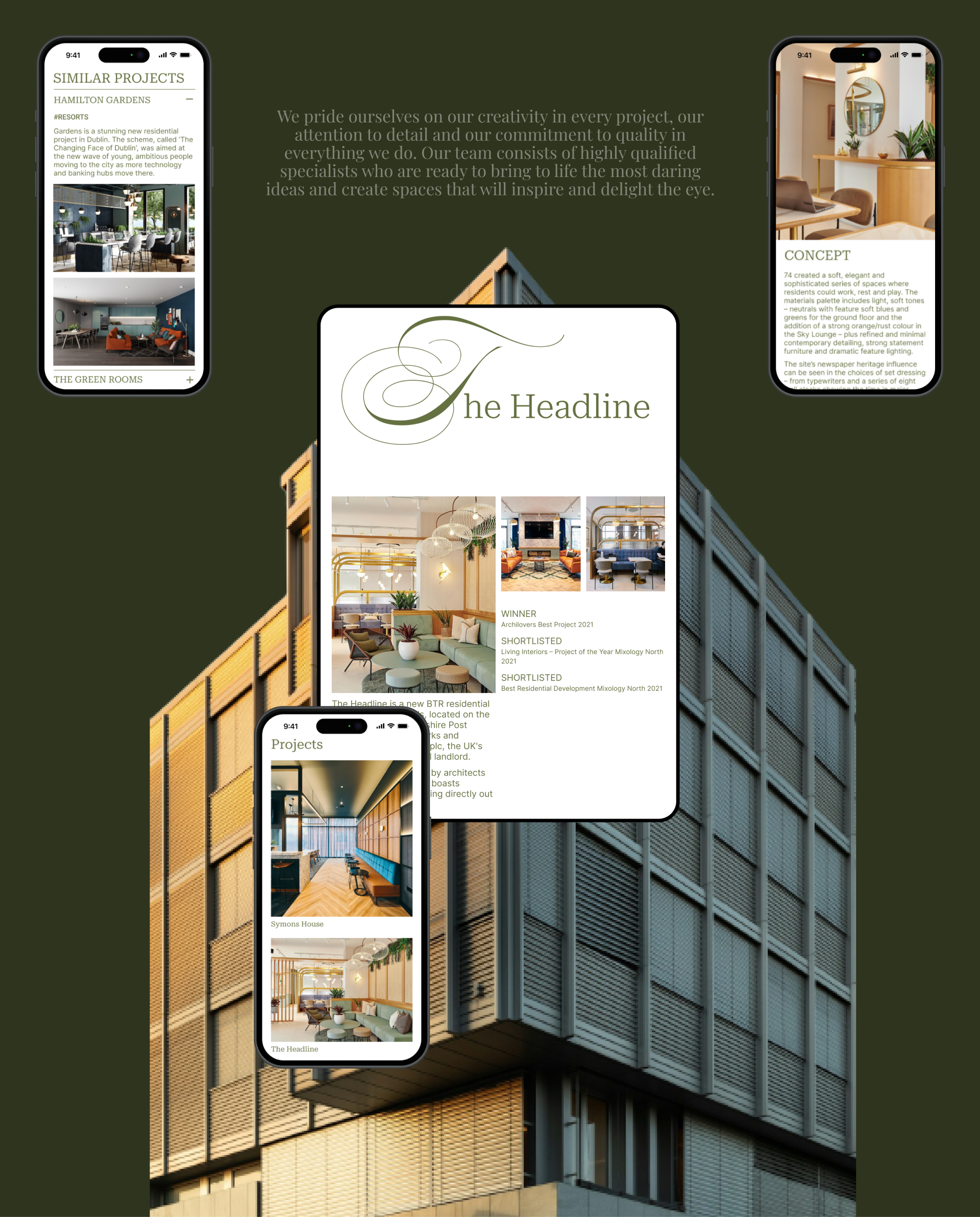 Architectural bureau 74 | Website redesign — Изображение №9 — Интерфейсы на Dprofile