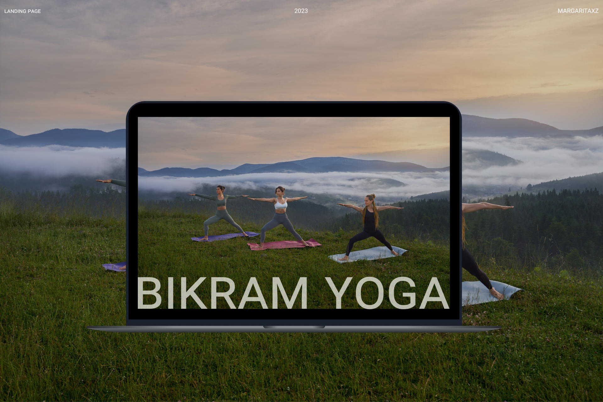 Лендинг для студии йоги Bikram/ редизайн — Изображение №1 — Интерфейсы, Брендинг на Dprofile
