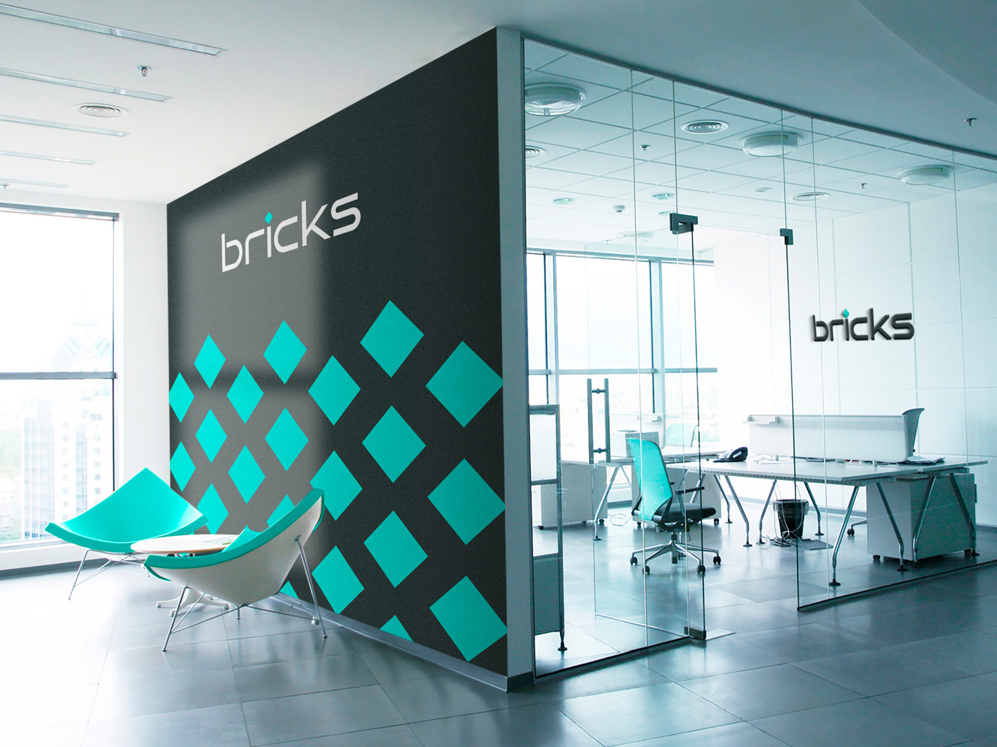 Bricks identity concept — Изображение №4 — Брендинг, Графика на Dprofile