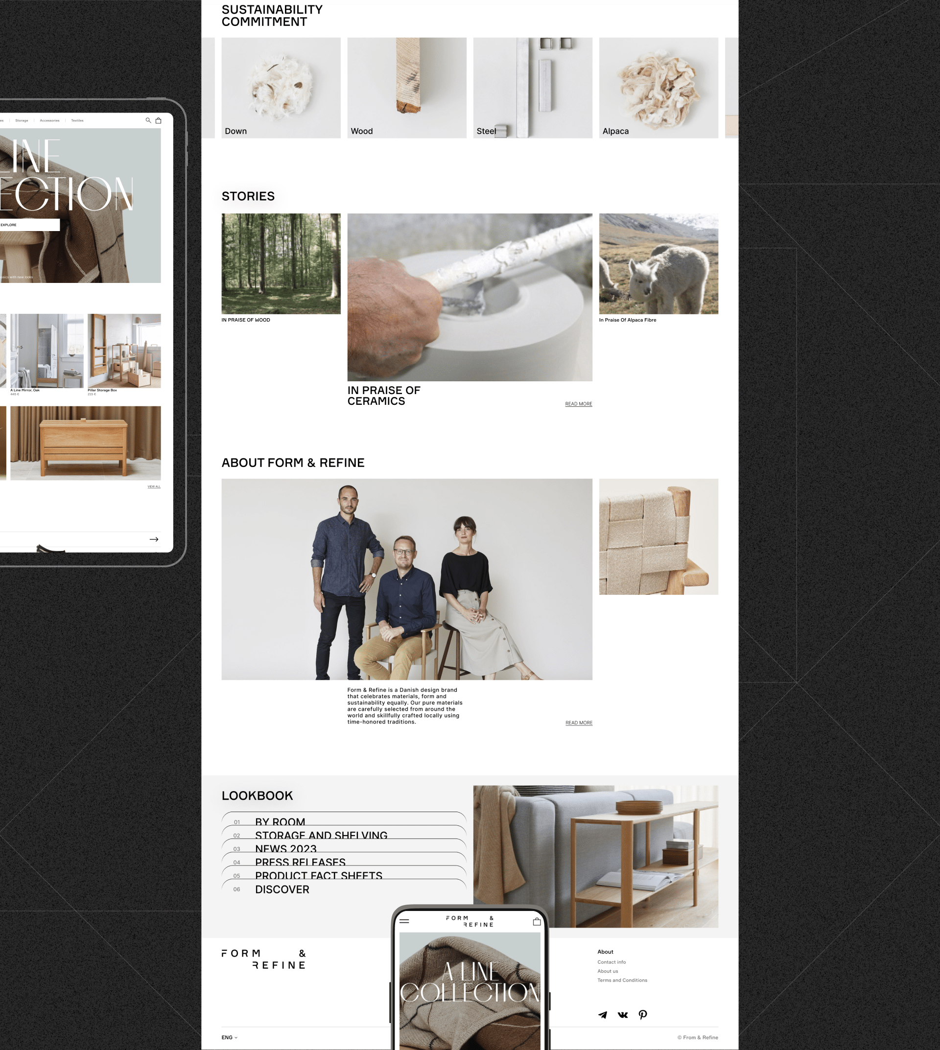 We from & refine (redesign concept) — Изображение №3 — Интерфейсы, Графика на Dprofile