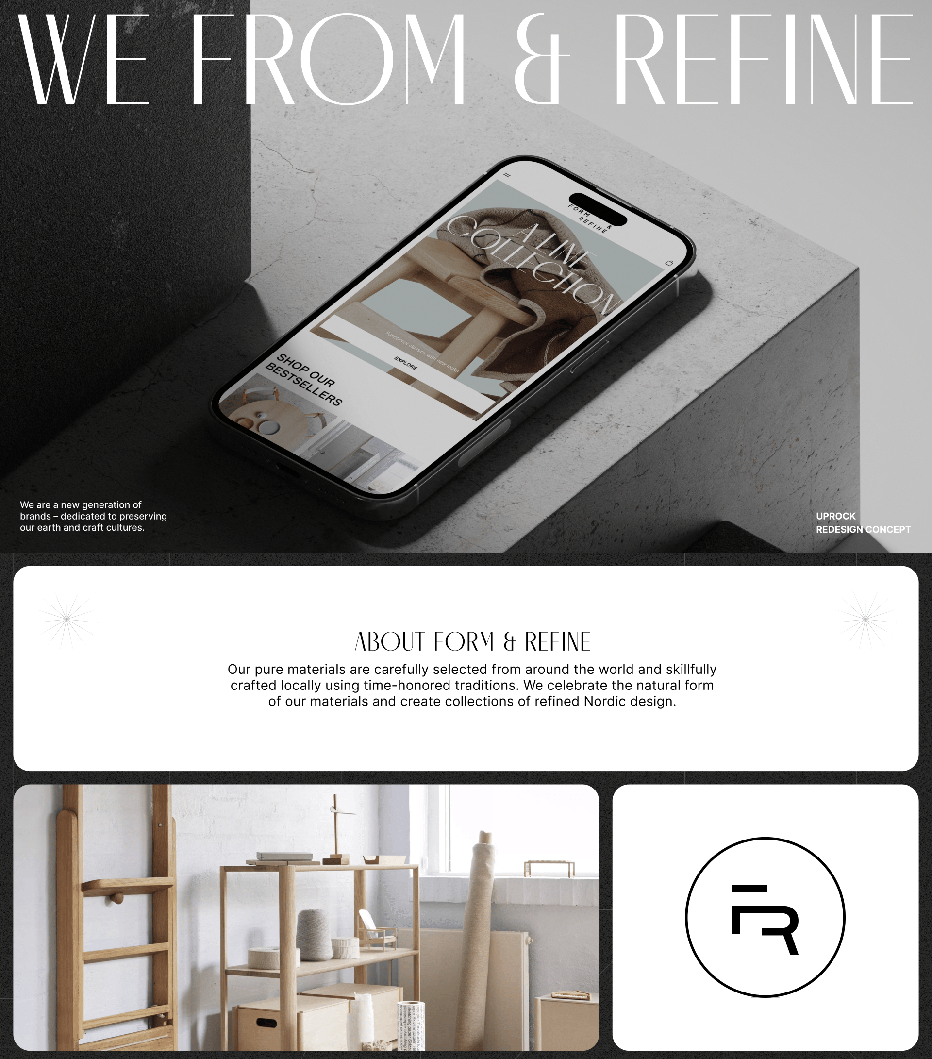 We from & refine (redesign concept) — Изображение №1 — Интерфейсы, Графика на Dprofile