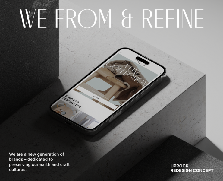 We from & refine (redesign concept) — Интерфейсы, Графика на Dprofile