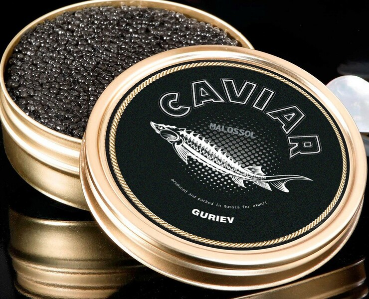 Redesign Project|Soviet Caviar Label \ Guriev — Графика, Маркетинг на Dprofile