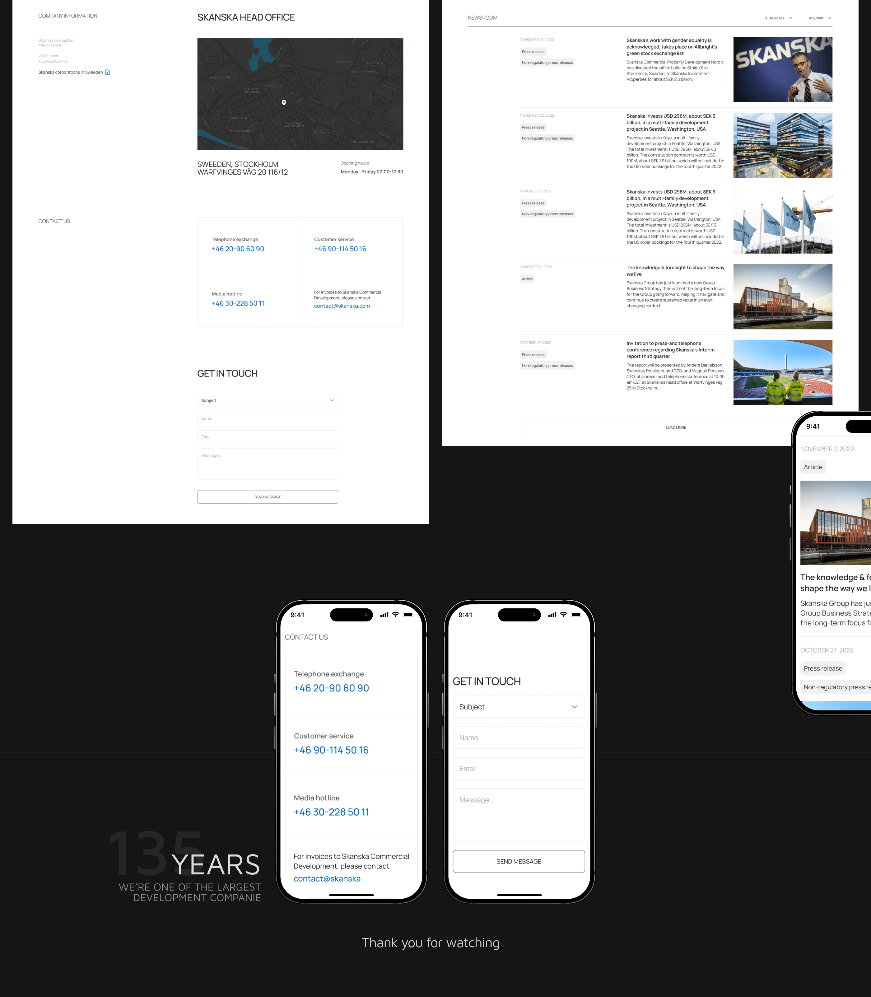 Skanska | Corporate website redesign — Изображение №10 — Интерфейсы на Dprofile
