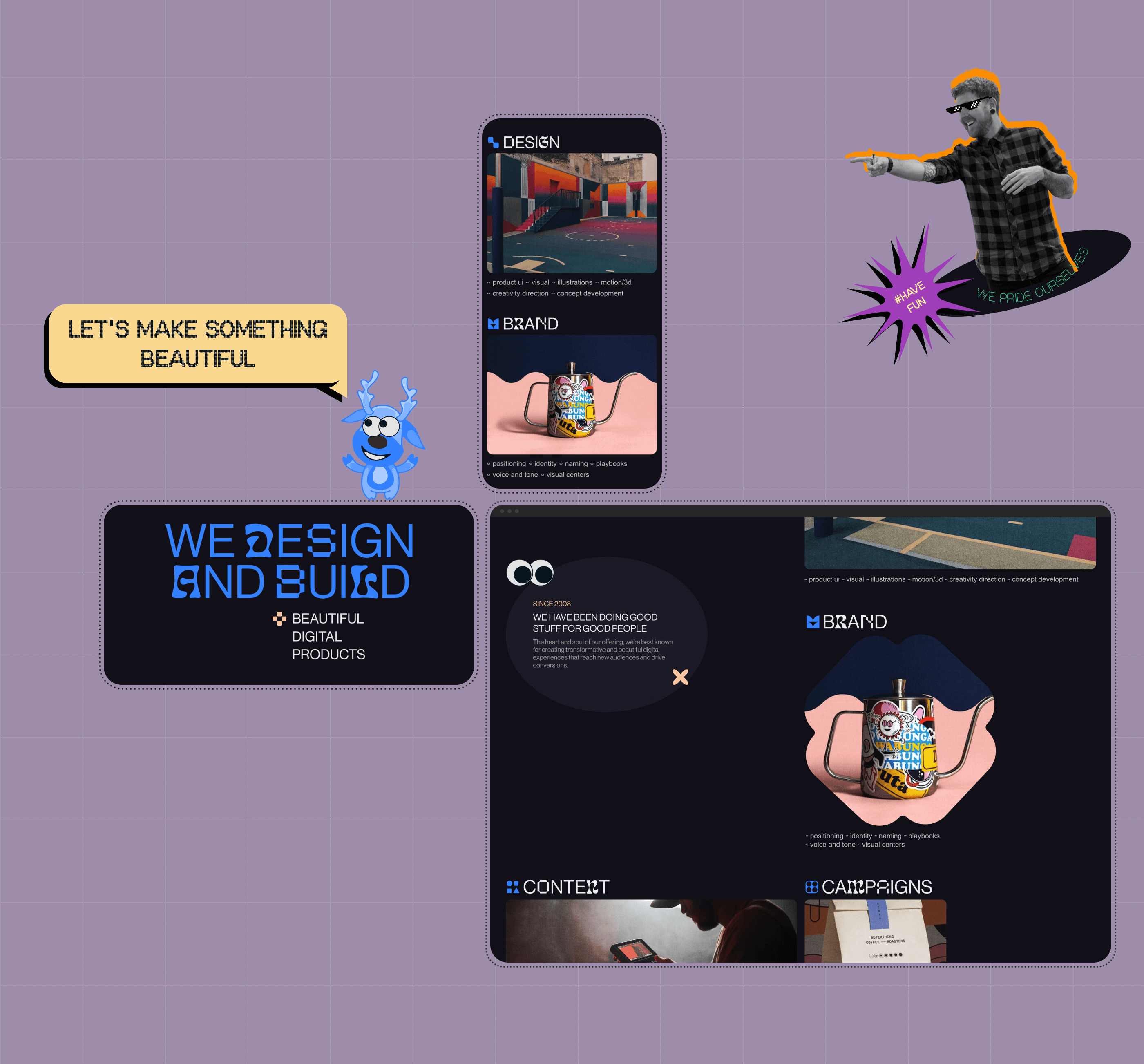 Blue Stag Studio | Agency website — Изображение №11 — Интерфейсы, Анимация на Dprofile