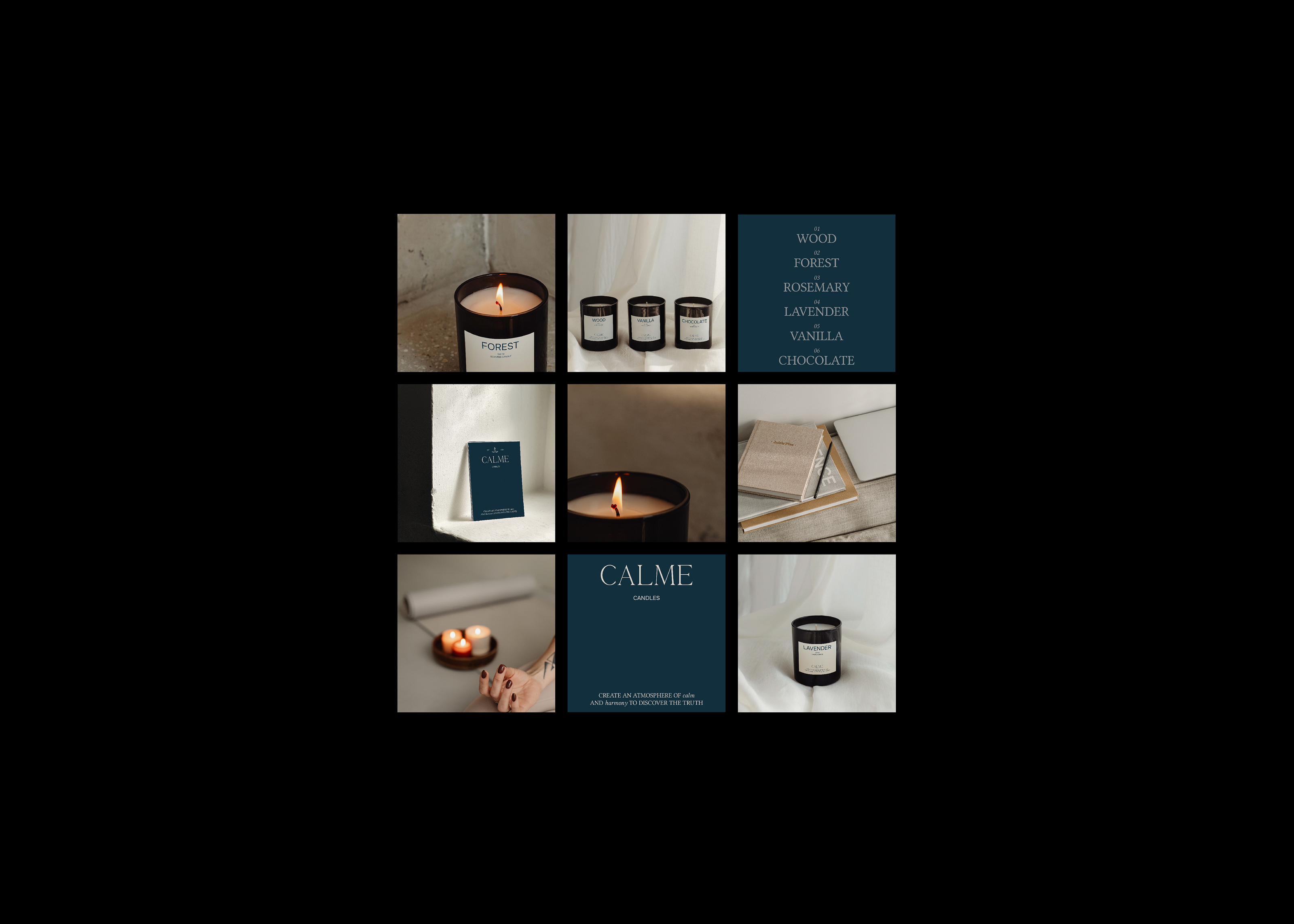 CALME | Логотип для бренда свечей & Фирменный стиль — Изображение №13 — Брендинг на Dprofile