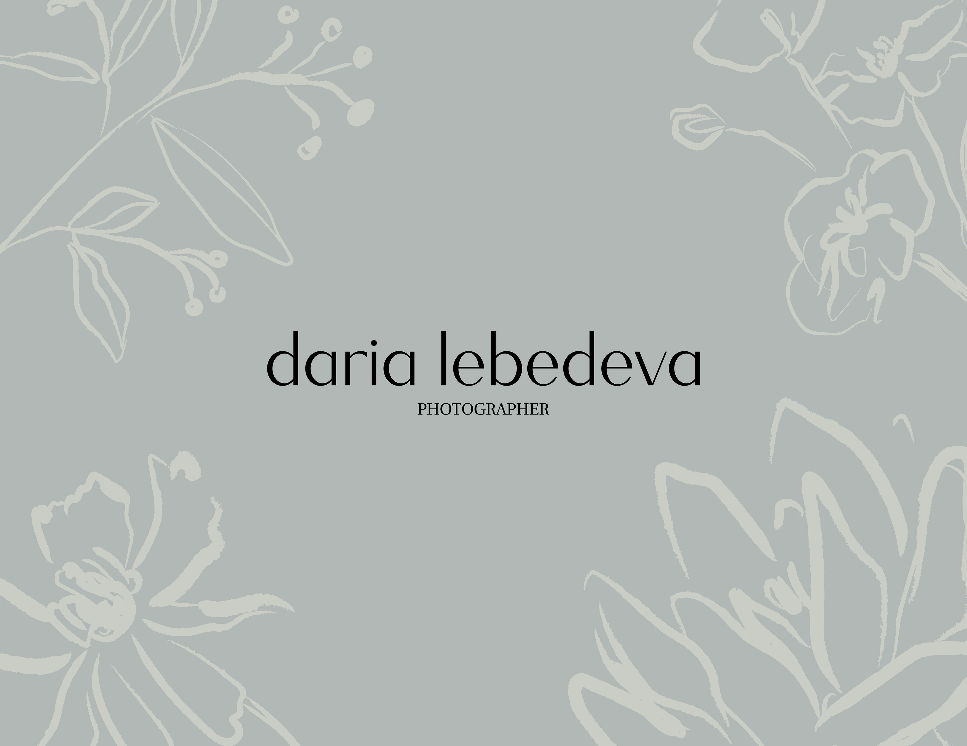 Daria Lebedeva | Айдентика для фотографа — Изображение №1 — Брендинг на Dprofile