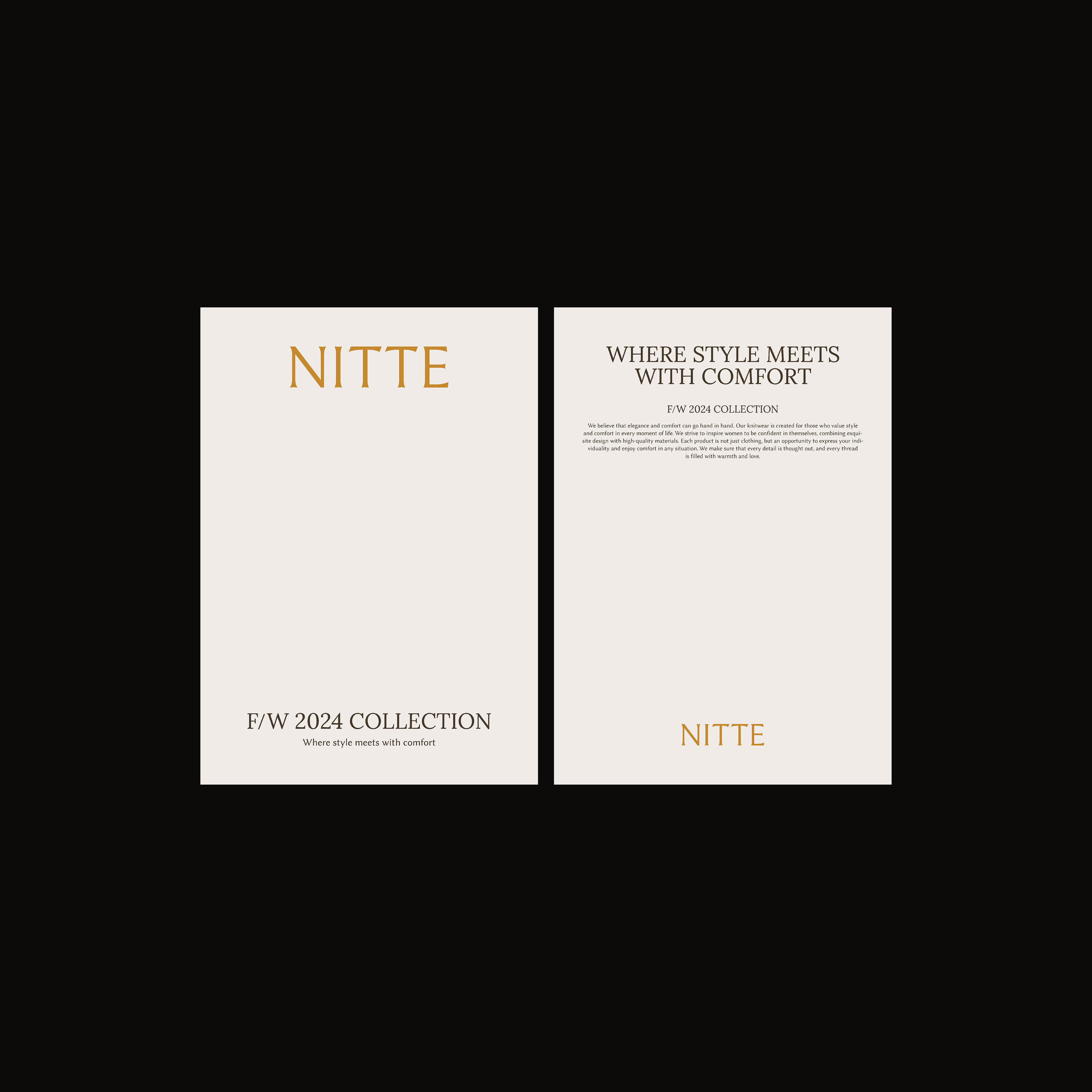 NITTE | брендинг для бренда одежды — Изображение №1 — Брендинг на Dprofile