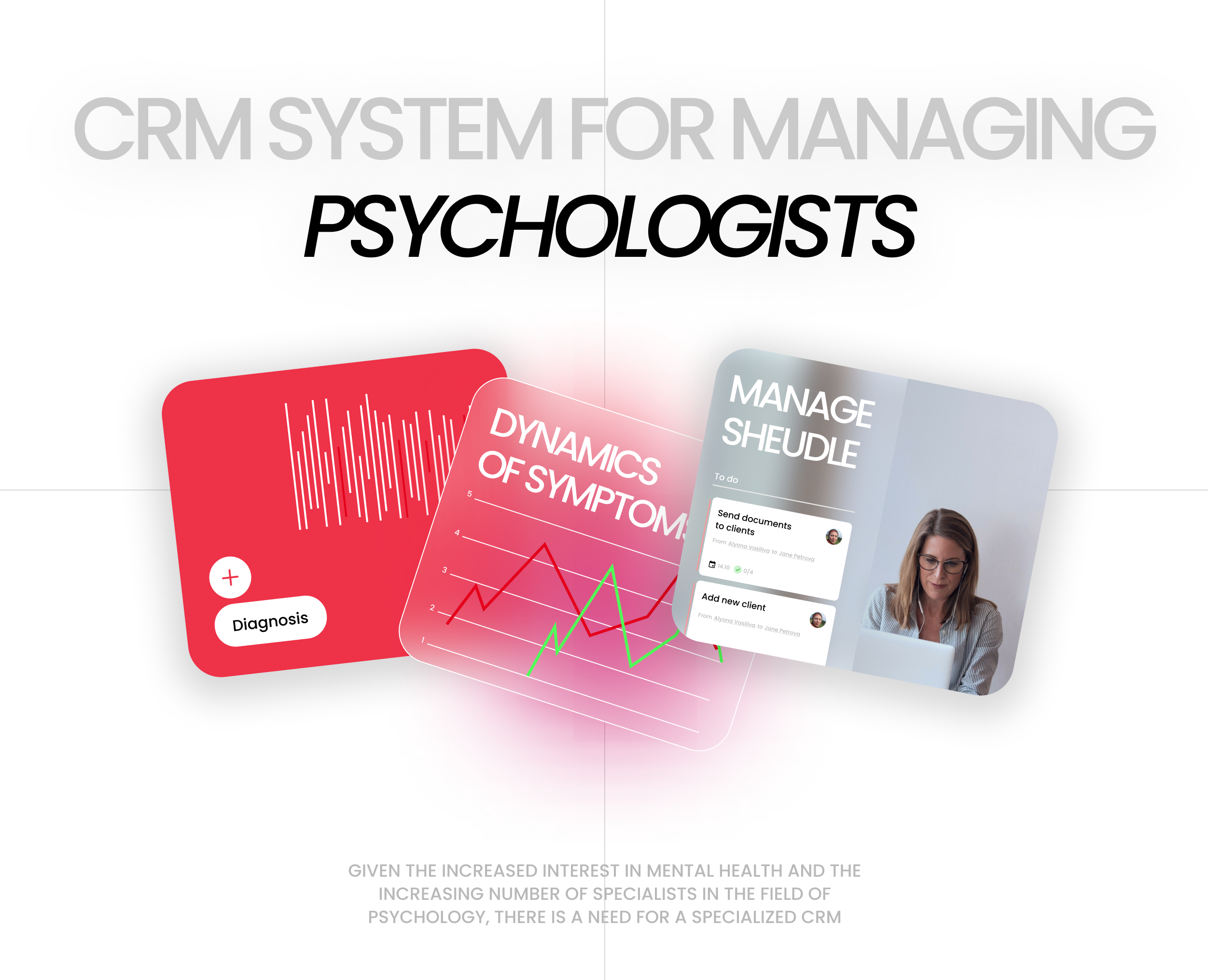 CRM-система для психологов — Интерфейсы на Dprofile