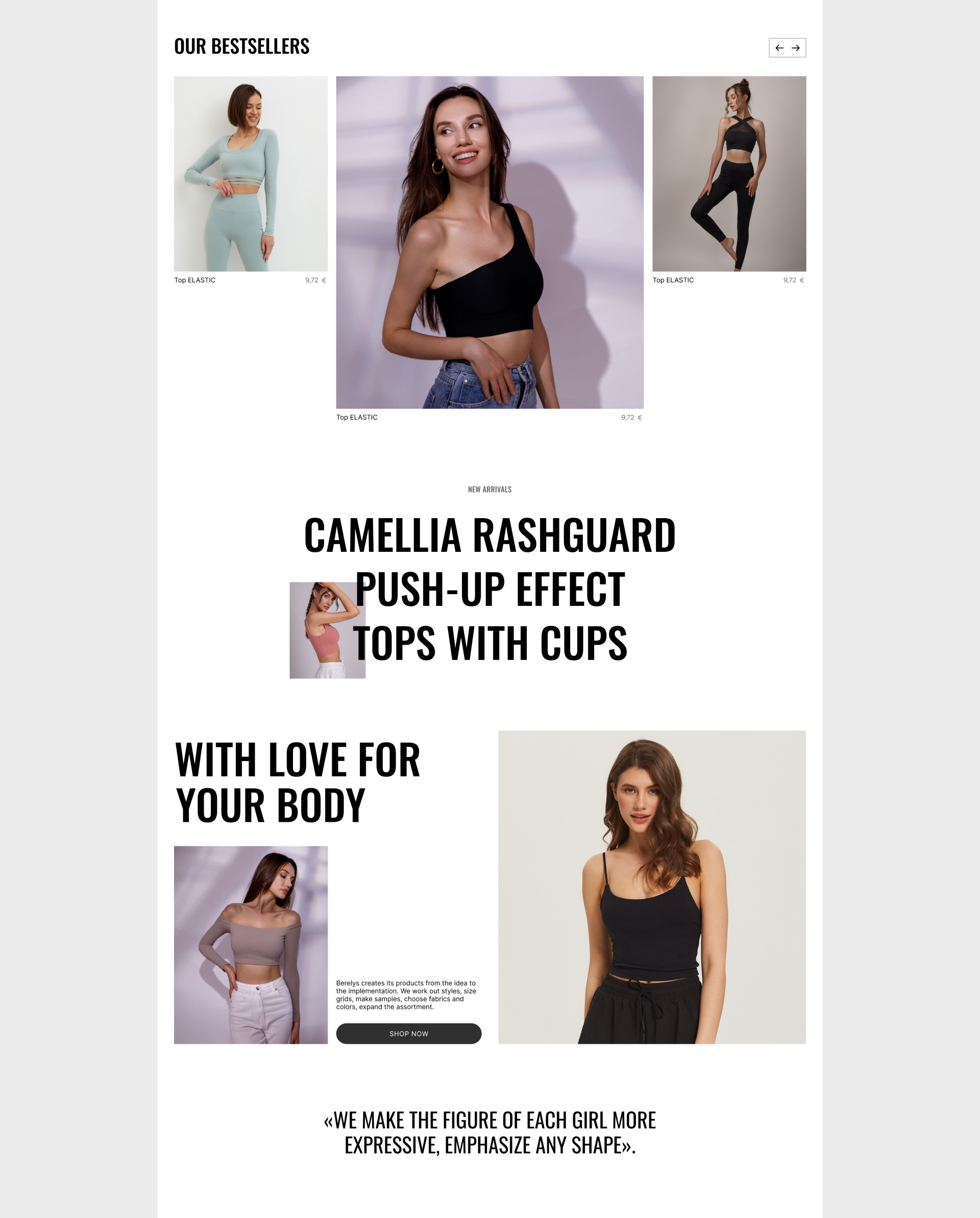 Design concept for a brand of sportswear for women — Изображение №2 — Интерфейсы на Dprofile