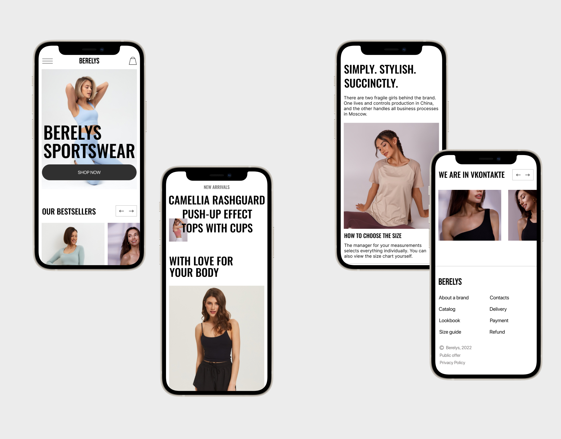 Design concept for a brand of sportswear for women — Изображение №3 — Интерфейсы на Dprofile