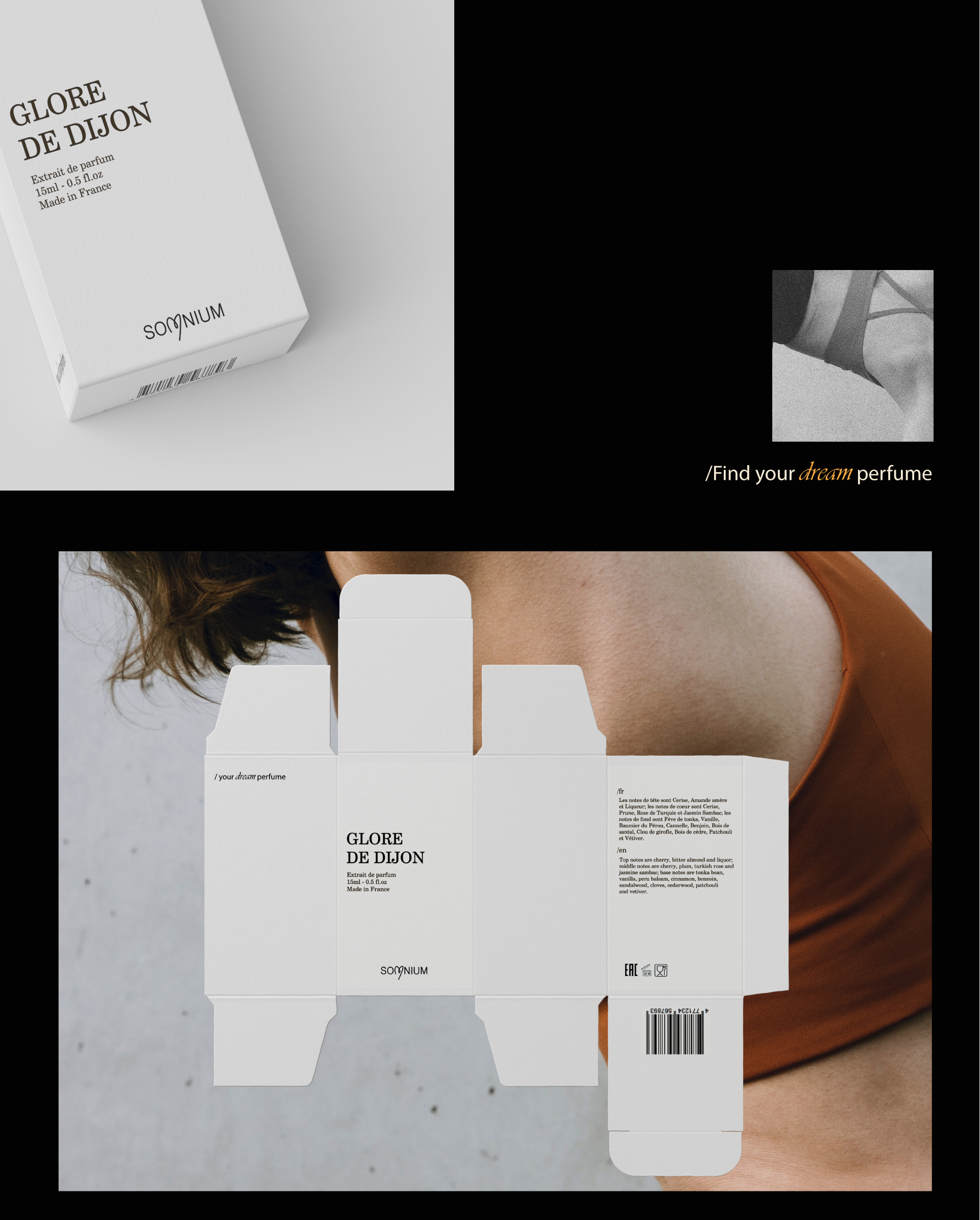 Perfume brand SOMNIUM - brand identity — Изображение №5 — Брендинг на Dprofile