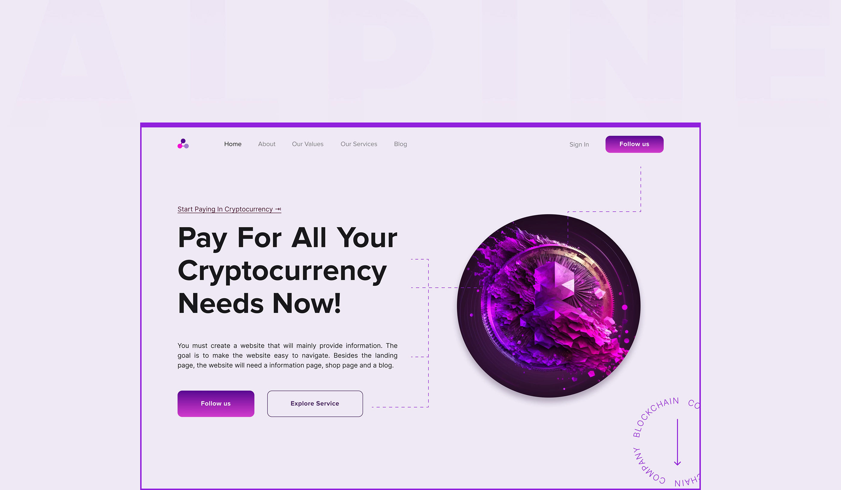 UX UI Design | Crypto-wallet WebSite — Изображение №3 — Интерфейсы, Графика на Dprofile