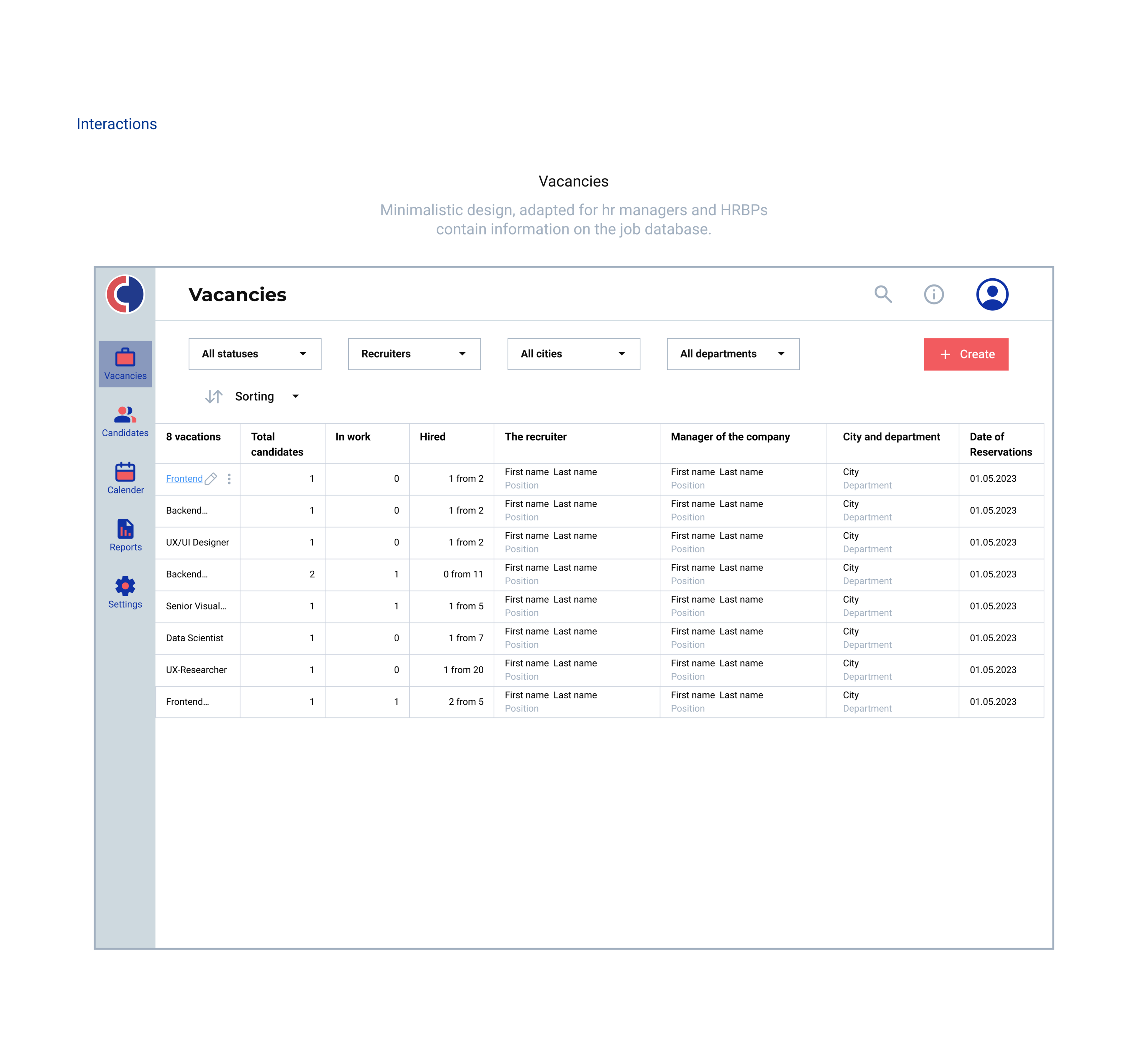 HR Management System | CRM for HR — Изображение №13 — Интерфейсы, Брендинг на Dprofile