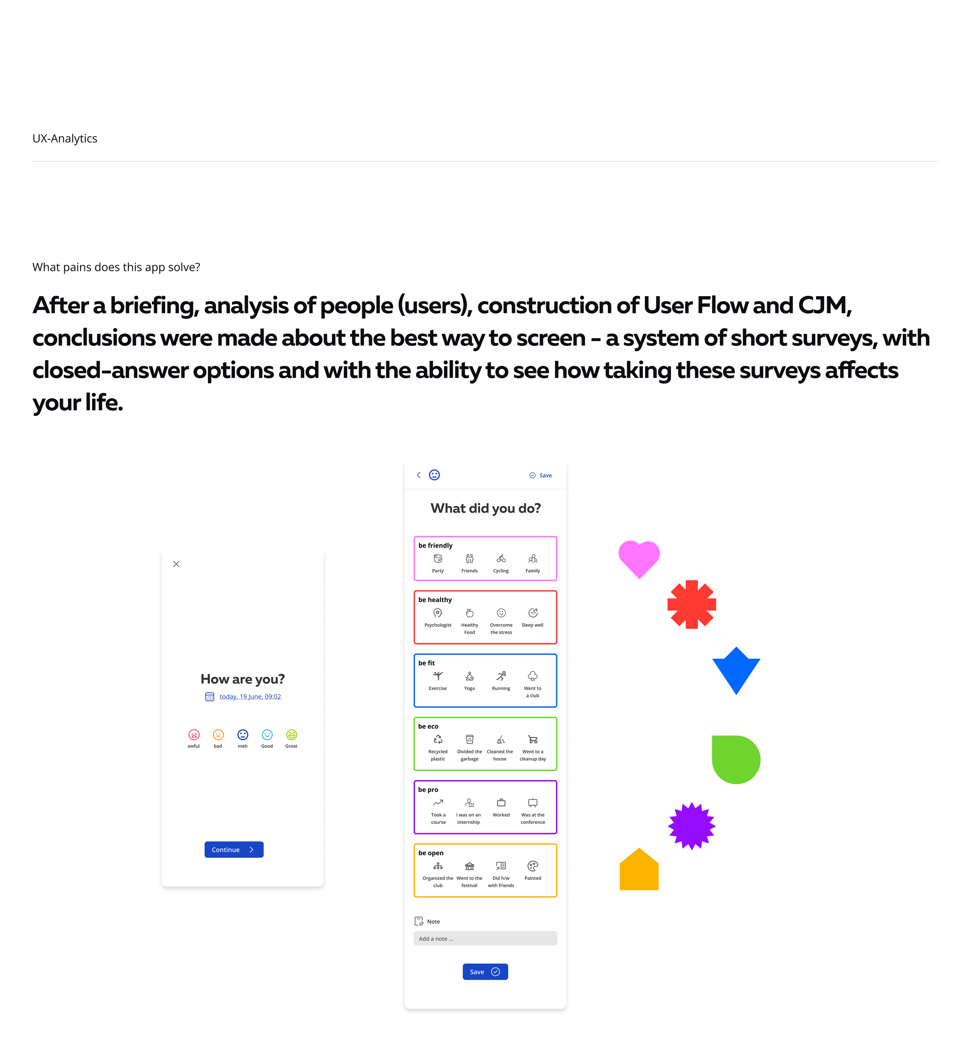 New level mood tracking platform | App Design — Изображение №4 — Интерфейсы, Брендинг на Dprofile