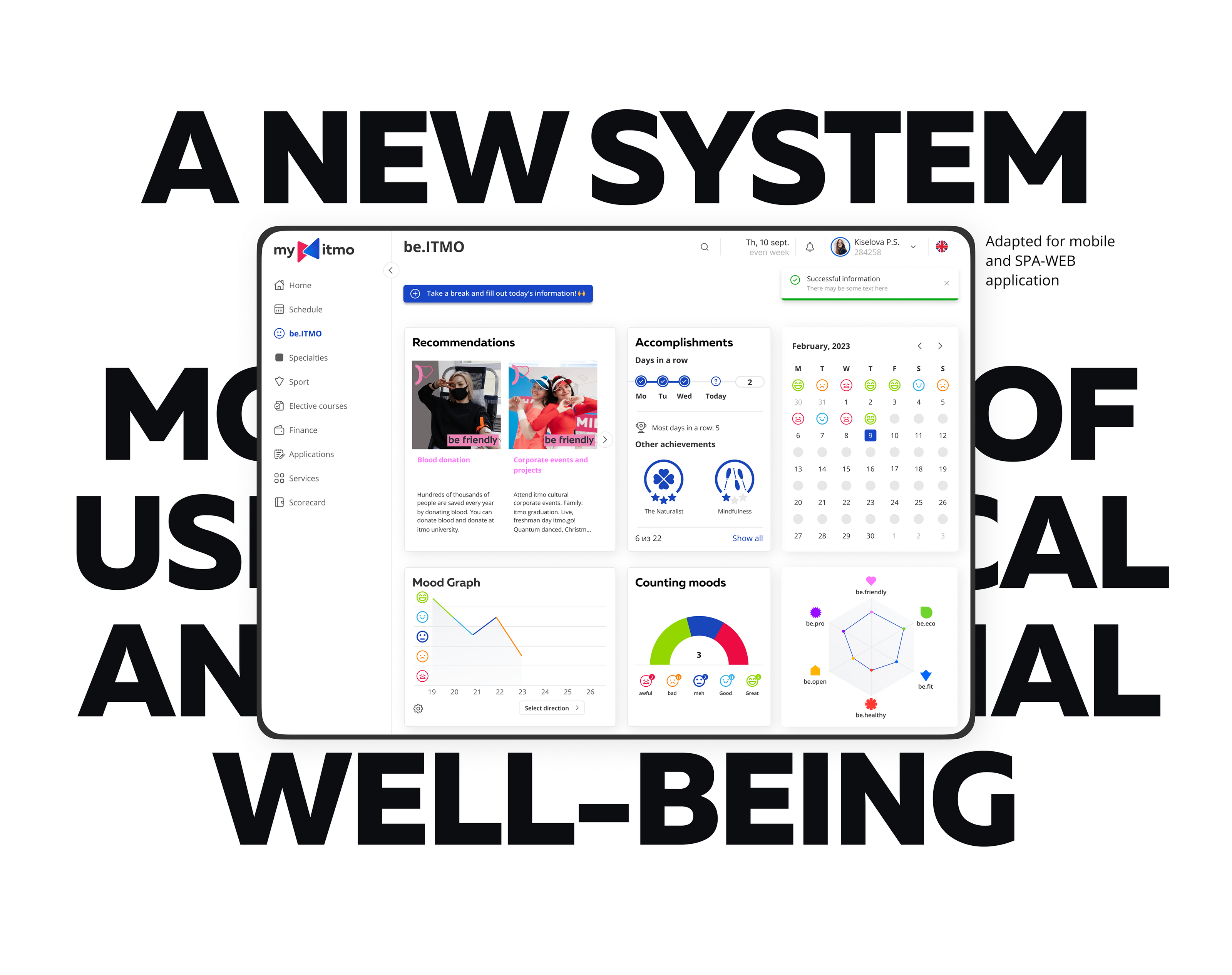 New level mood tracking platform | App Design — Изображение №3 — Интерфейсы, Брендинг на Dprofile