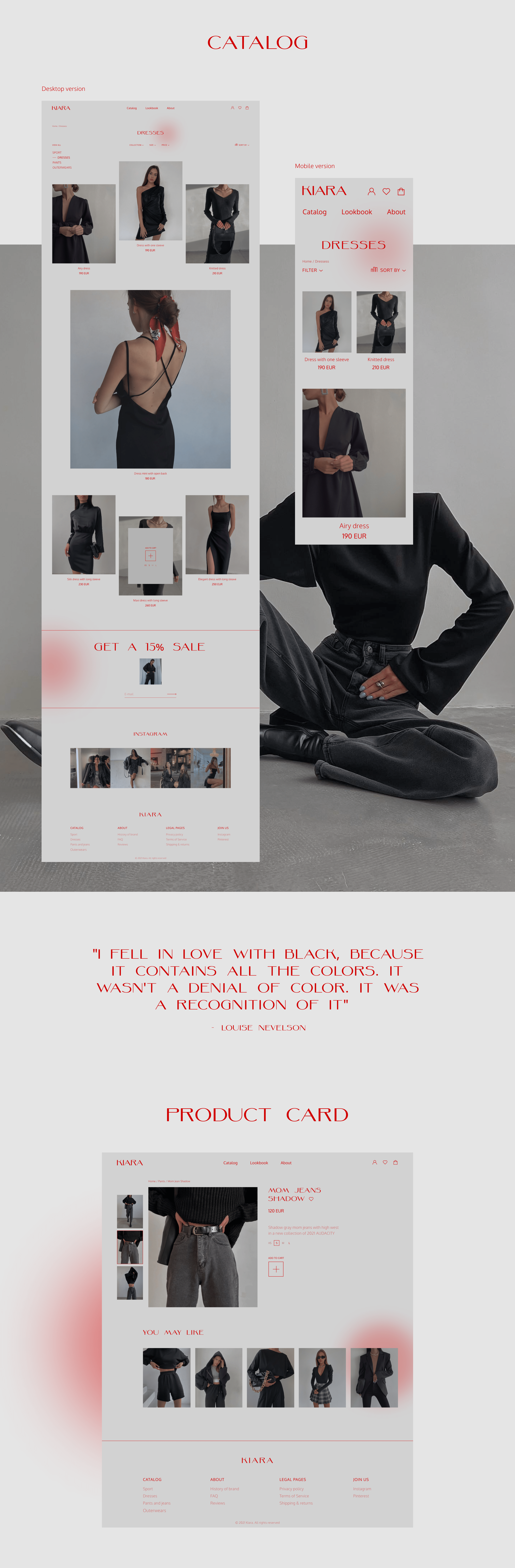 E-COMMERCE fashion brand — Изображение №3 — Интерфейсы на Dprofile